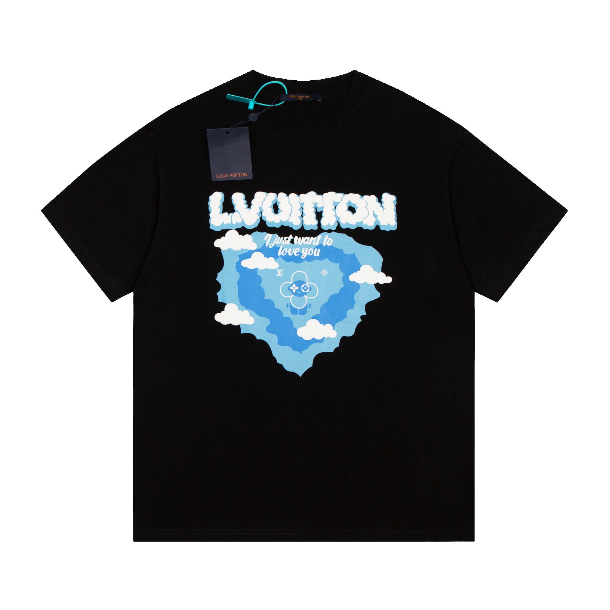 Louis Vuitton 路易威登23ss 蓝天白云发泡短袖
