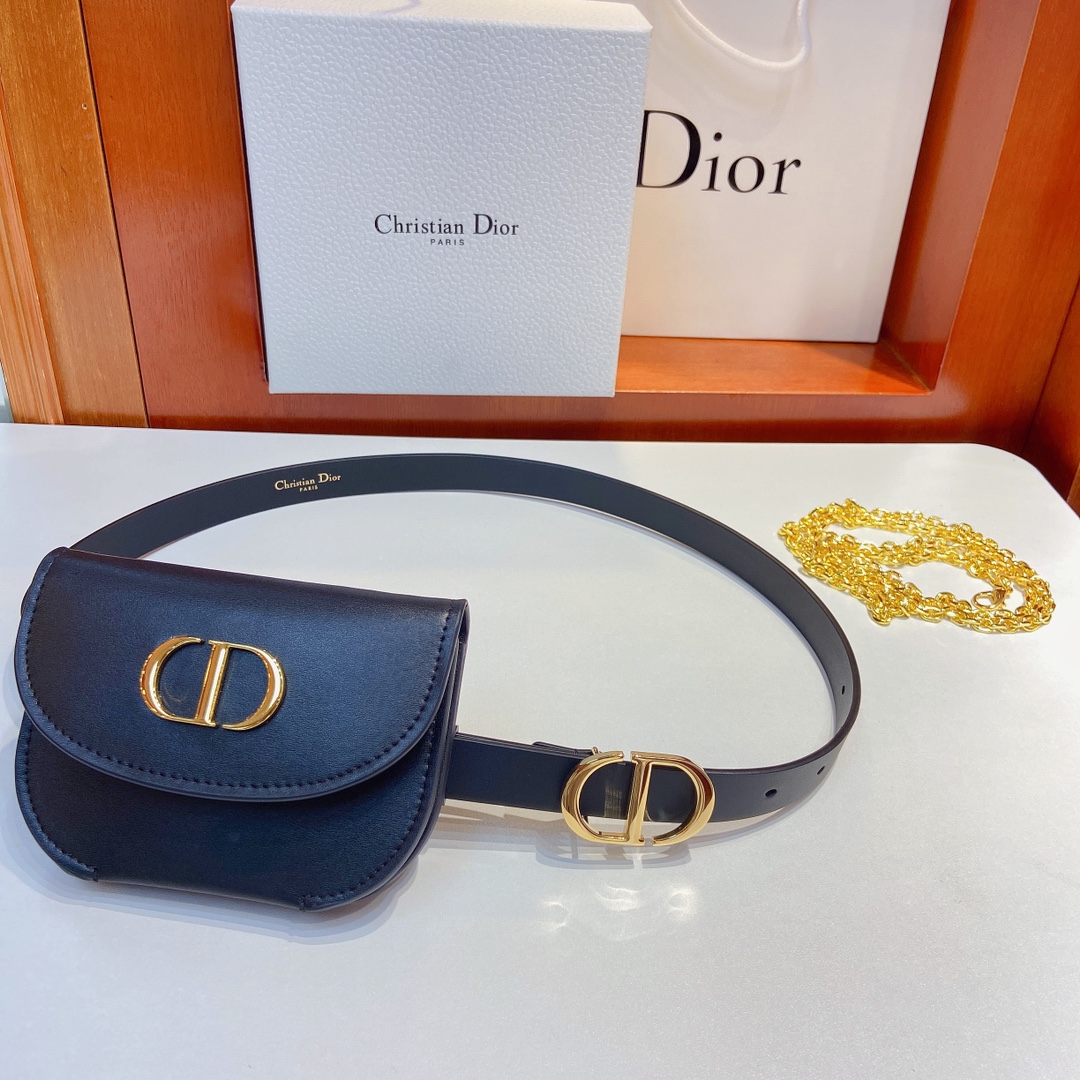 DIOR迪奥2.0cm宽腰带以经典优