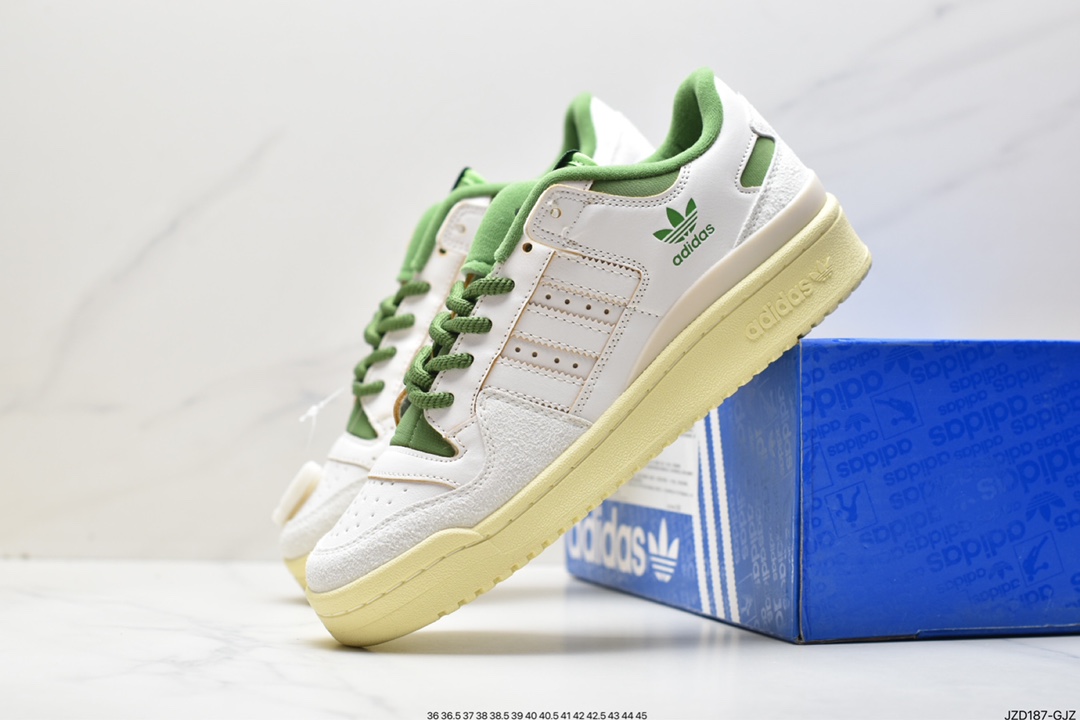 Adidas Originals Forum 84 Low Roman series Velcro low-top sneakers FZ6296