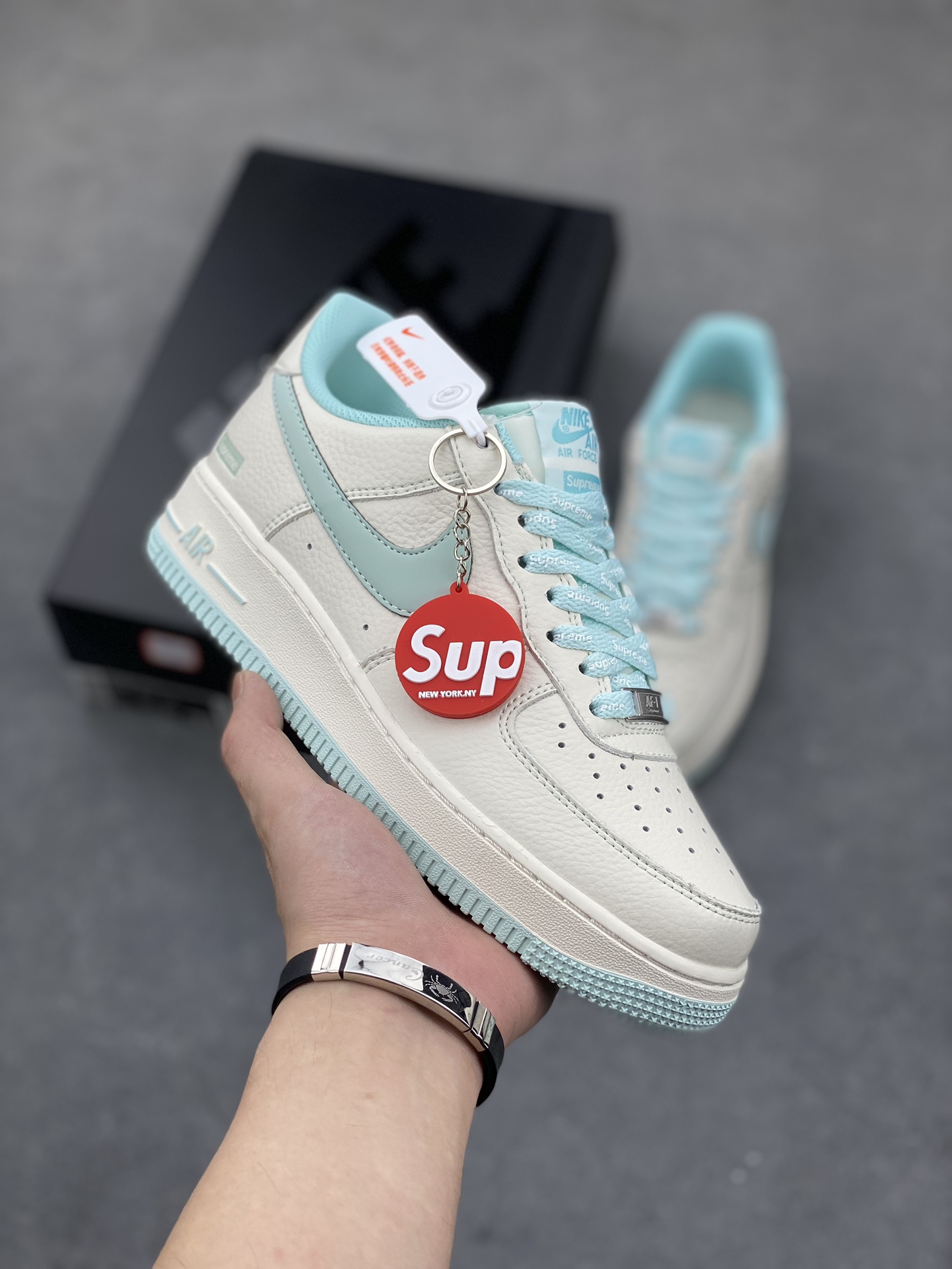Nike Air Force 1 '07 Low Ice Blue Supreme Collab Sneakers 2 i1686509331 4991 0