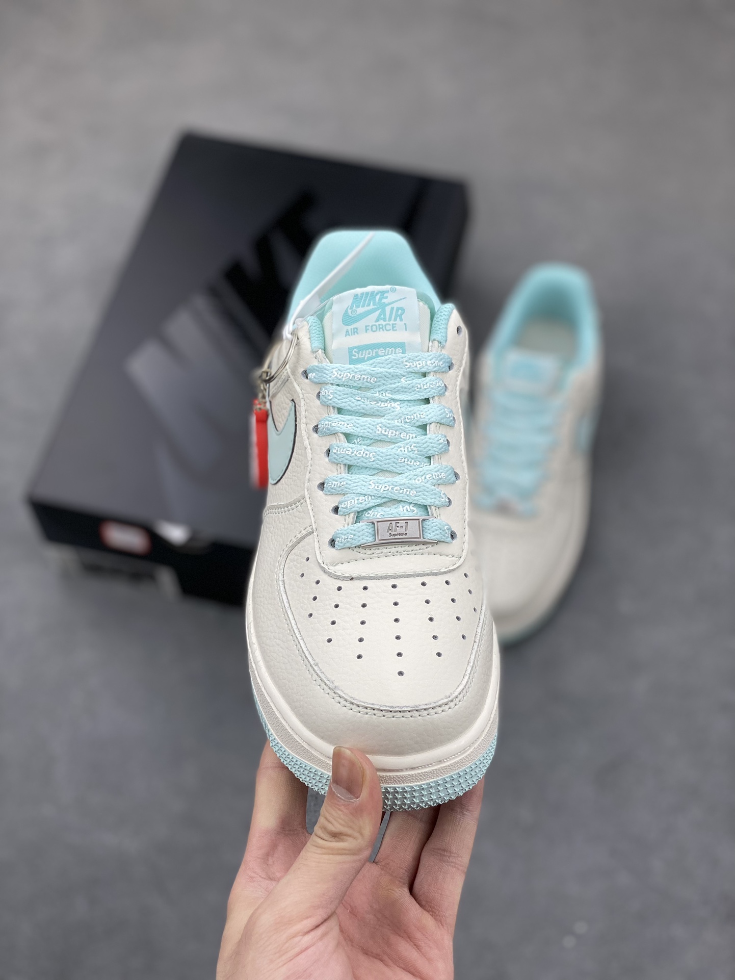 Nike Air Force 1 '07 Low Ice Blue Supreme Collab Sneakers 3 i1686509331 6910 1