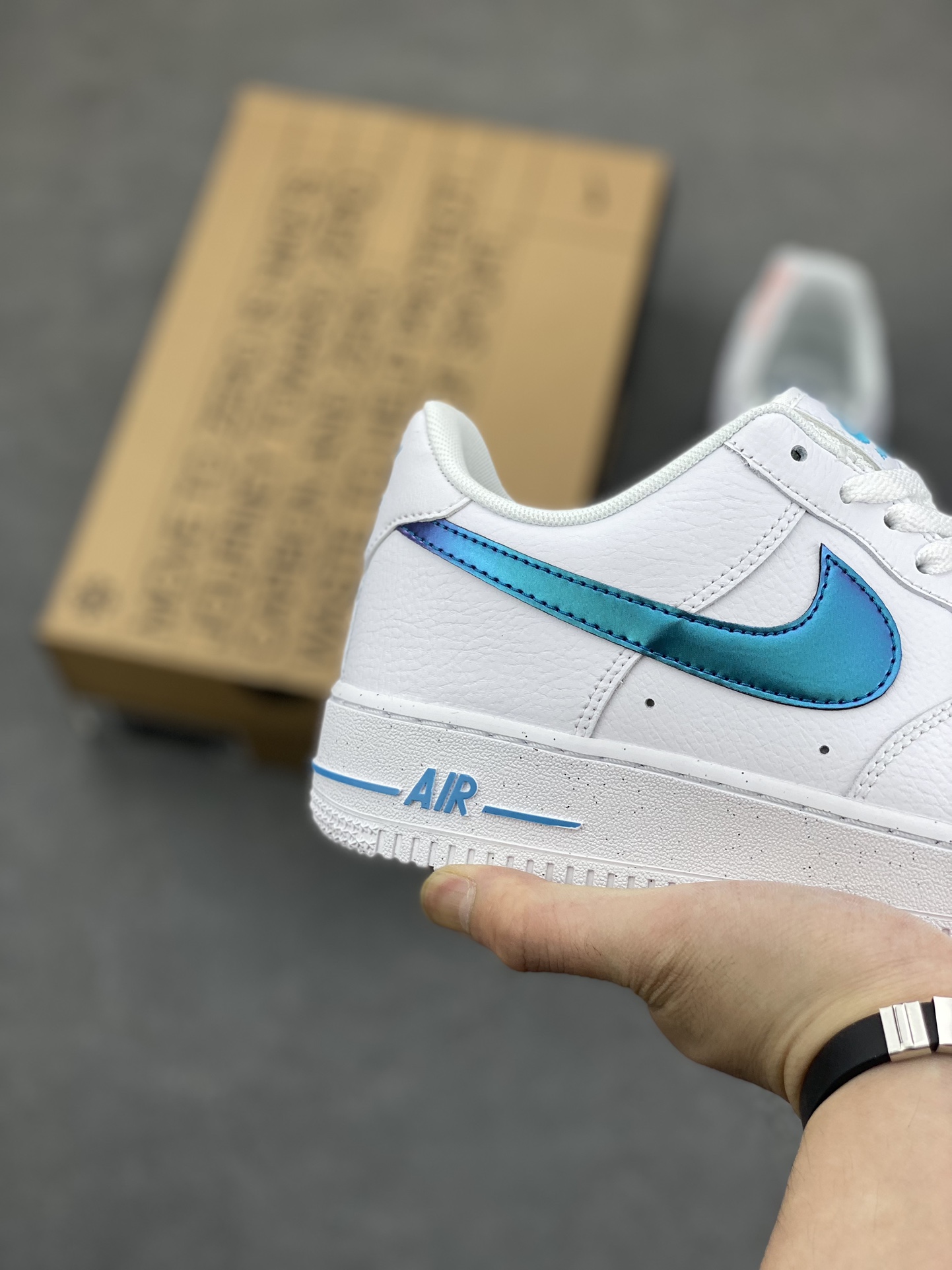 Nike Air Force 1 Low White Blue Sneakers - Classic Style & Comfort 6 i1686509512 2201 4
