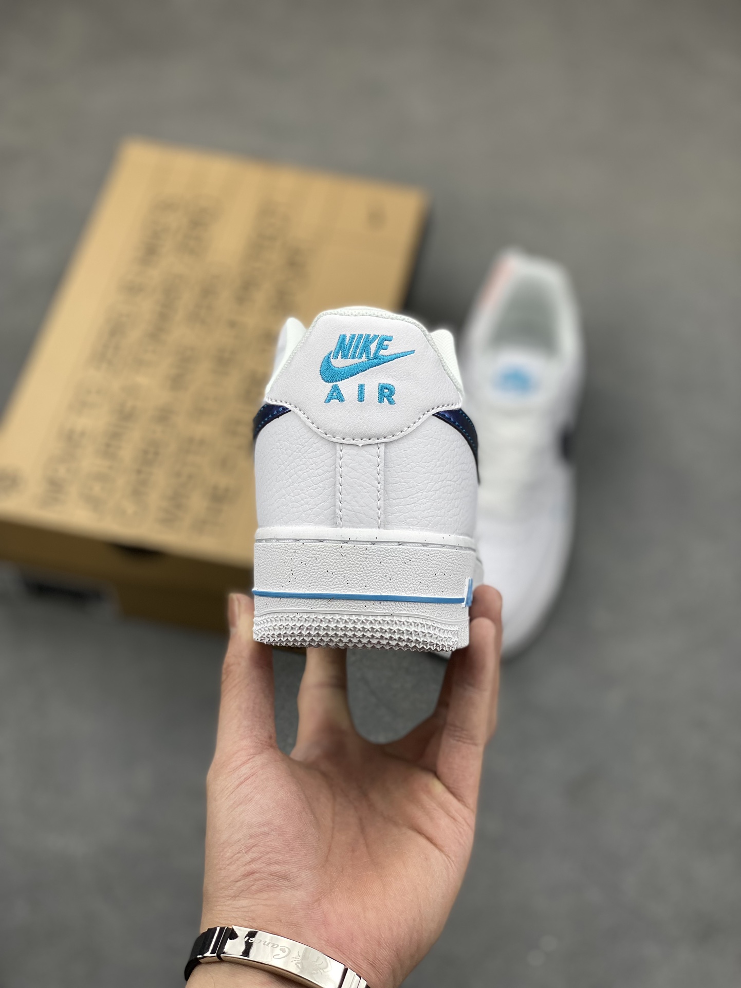 Nike Air Force 1 Low White Blue Sneakers - Classic Style & Comfort 5 i1686509512 5254 3