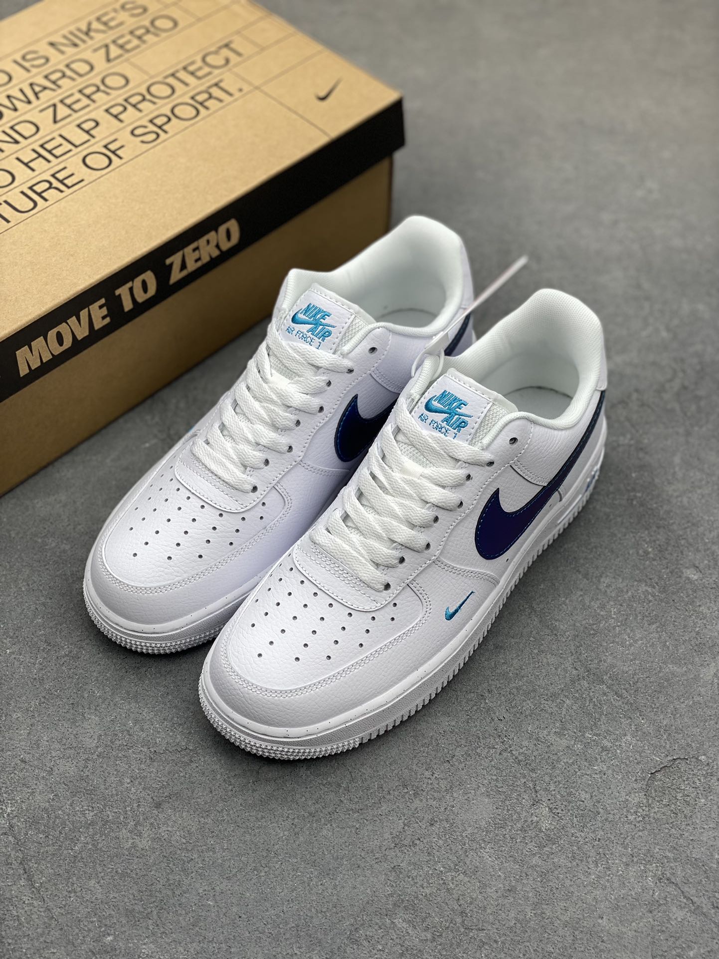 Nike Air Force 1 Low White Blue Sneakers - Classic Style & Comfort 9 i1686509512 6216 7