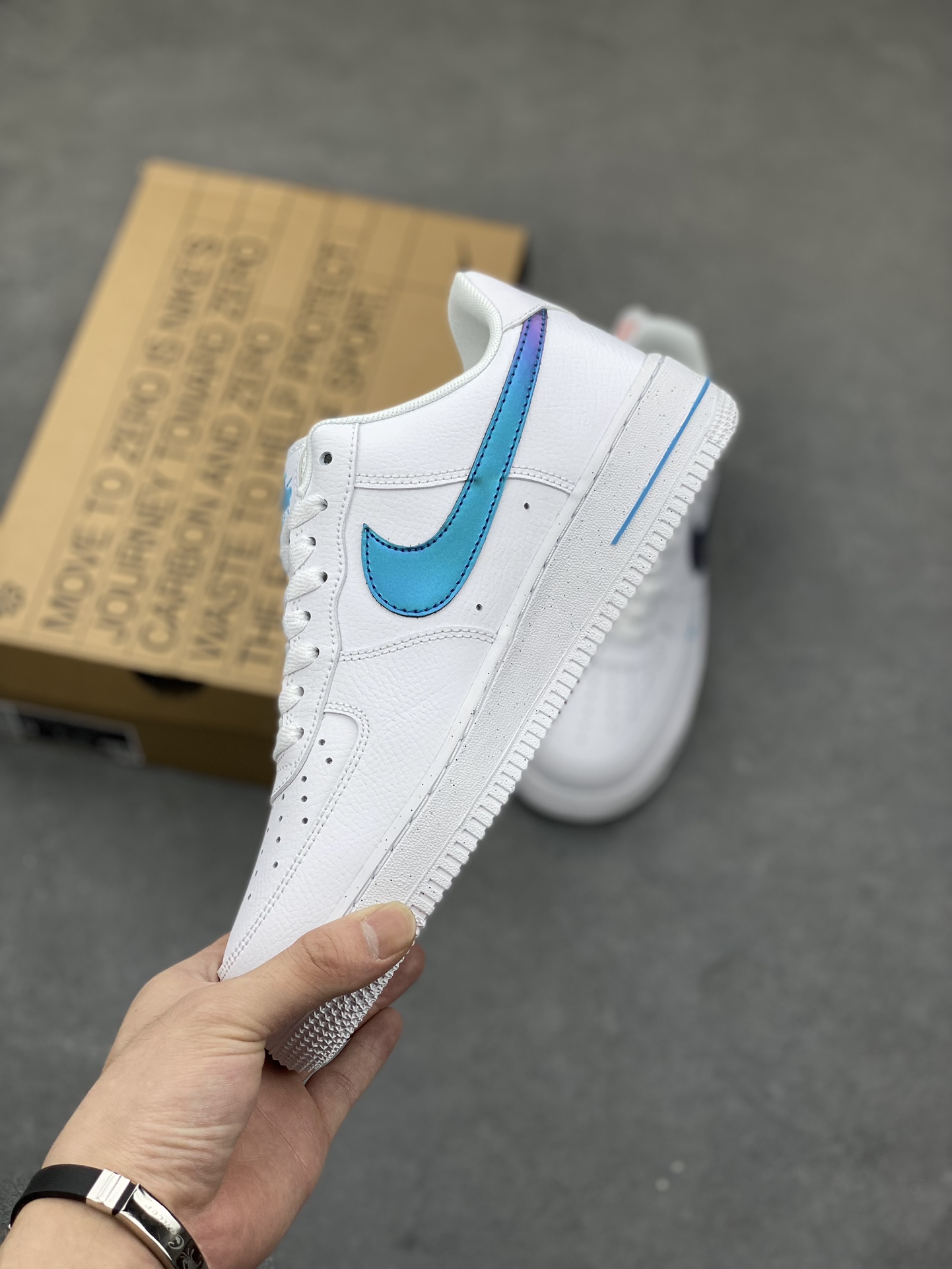 Nike Air Force 1 Low White Blue Sneakers - Classic Style & Comfort 4 i1686509512 7316 2