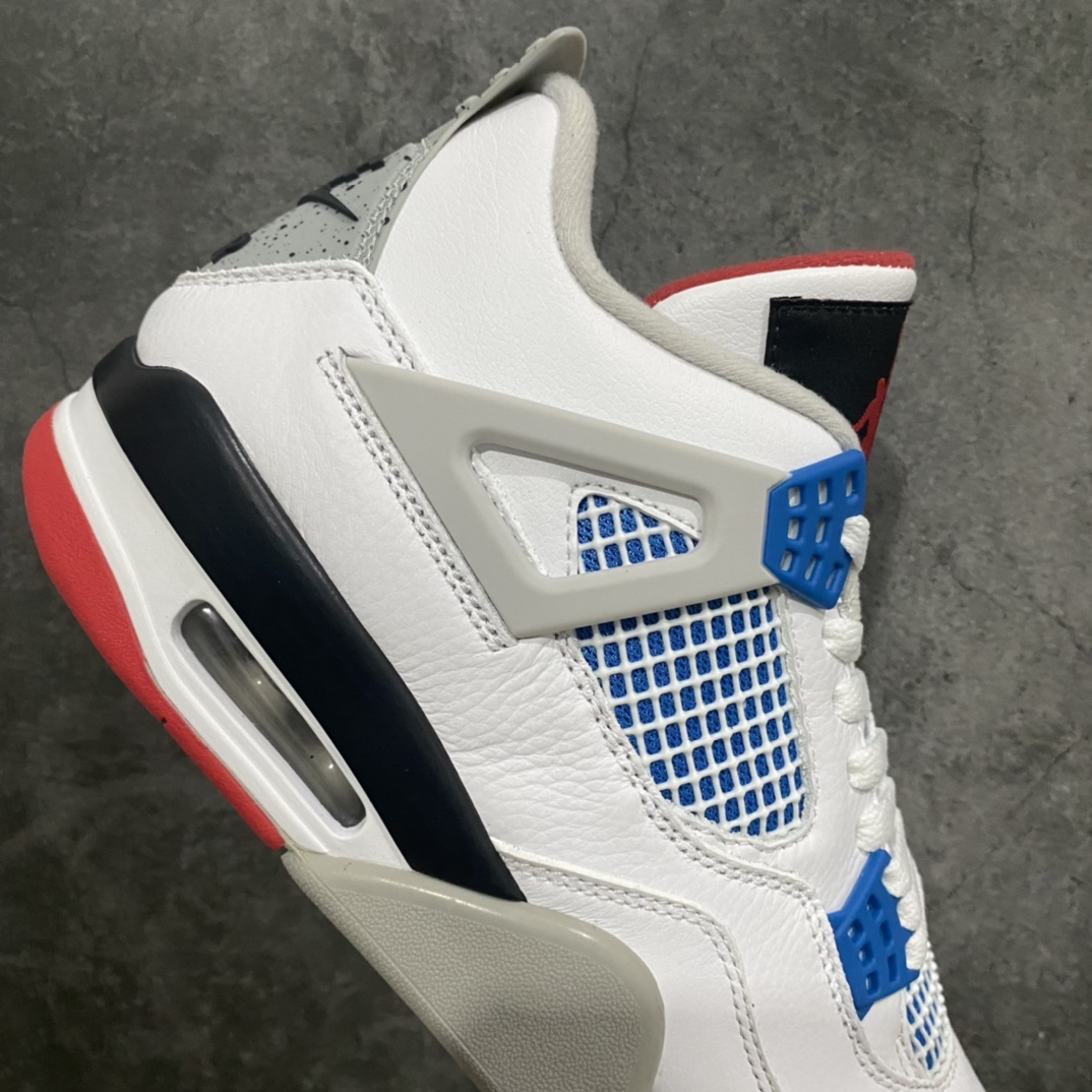 [Foreign trade pure original] Air Jordan AJ4 Retro white blue red mandarin duck CI1184-146