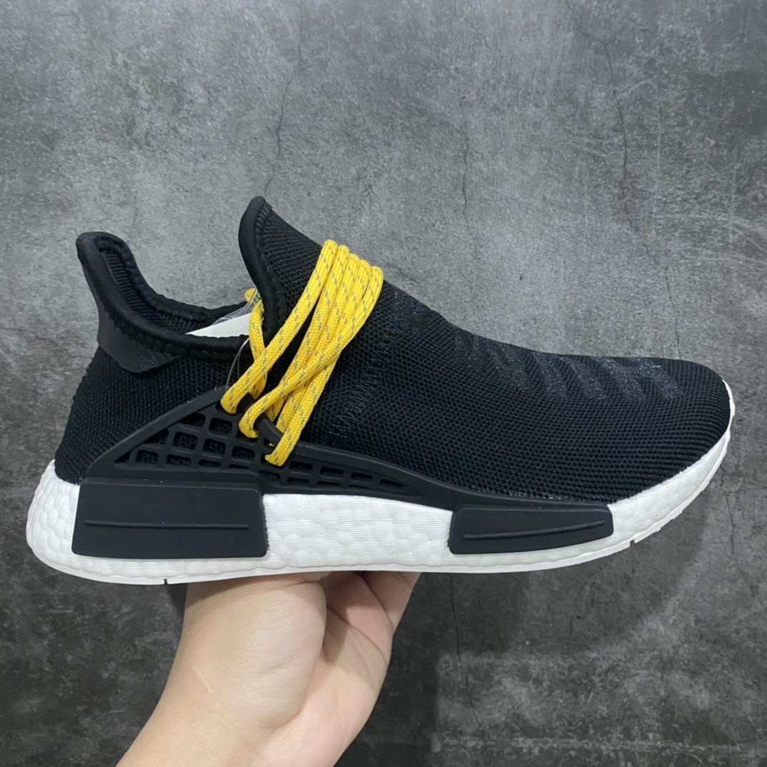 [Foreign trade pure original] Pharrell Williams x Adidas Hu Race Fei Dong joint black and yellow BB3068