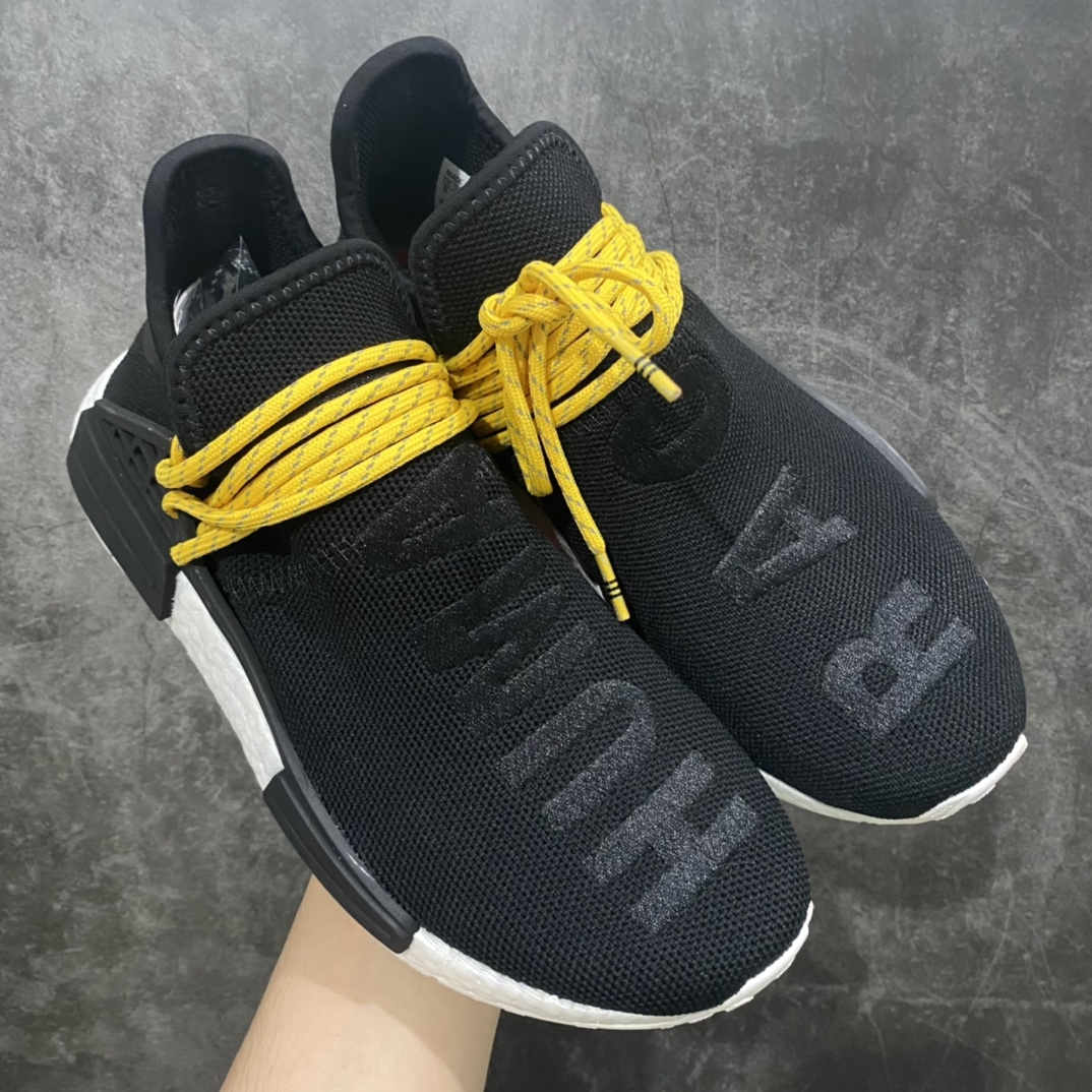 [Foreign trade pure original] Pharrell Williams x Adidas Hu Race Fei Dong joint black and yellow BB3068