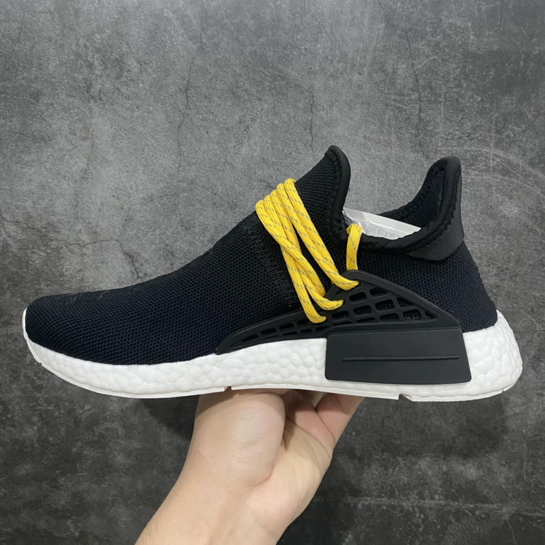 [Foreign trade pure original] Pharrell Williams x Adidas Hu Race Fei Dong joint black and yellow BB3068