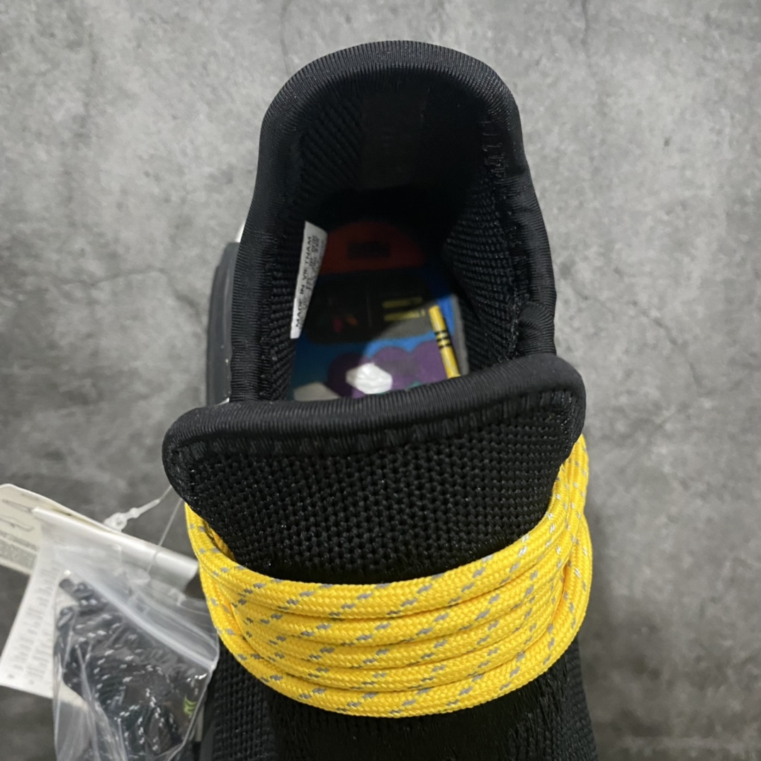 [Foreign trade pure original] Pharrell Williams x Adidas Hu Race Fei Dong joint black and yellow BB3068