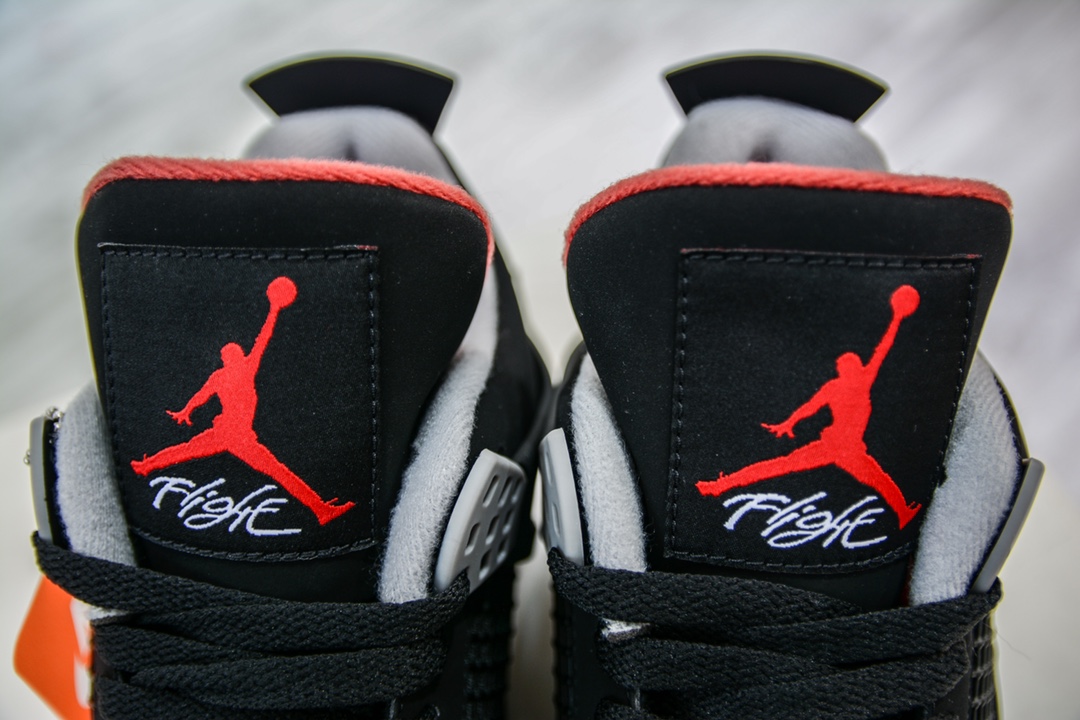 380 DG版东莞原渠道 Air Jordan 4 Retro Bred 黑红配色 308497-060
