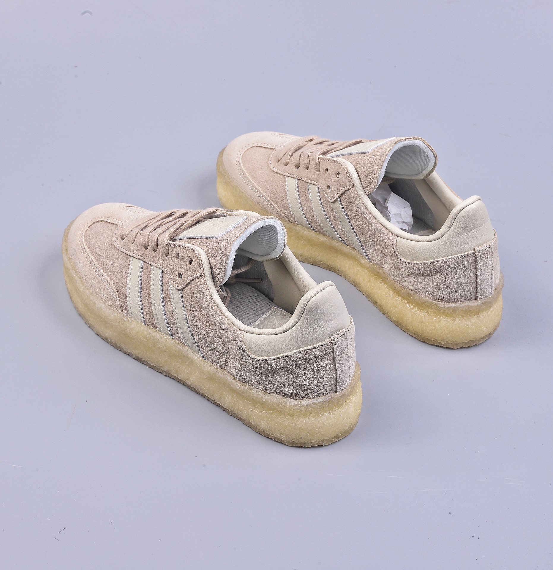 YH Kith x Clarks x Adidas Originals 8th Street Samba ”Chalk White” Samba ID7298