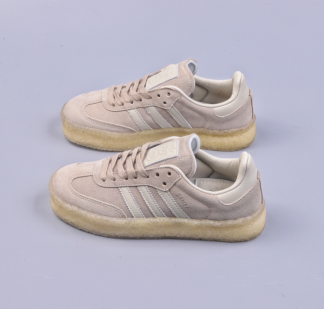 YH Kith x Clarks x Adidas Originals 8th Street Samba ”Chalk White” Samba ID7298