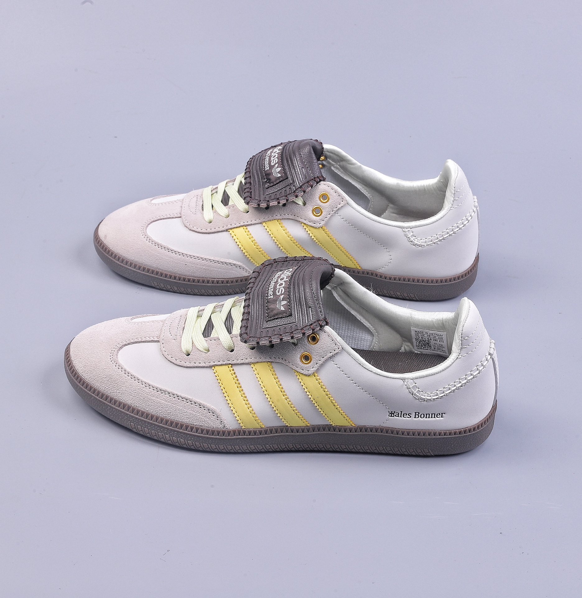 Adidas Originals Brown ”Samba Classic” Ecrtin x Samba series gentleman's moral training football style versatile low-top casual sports sneakers ID0217