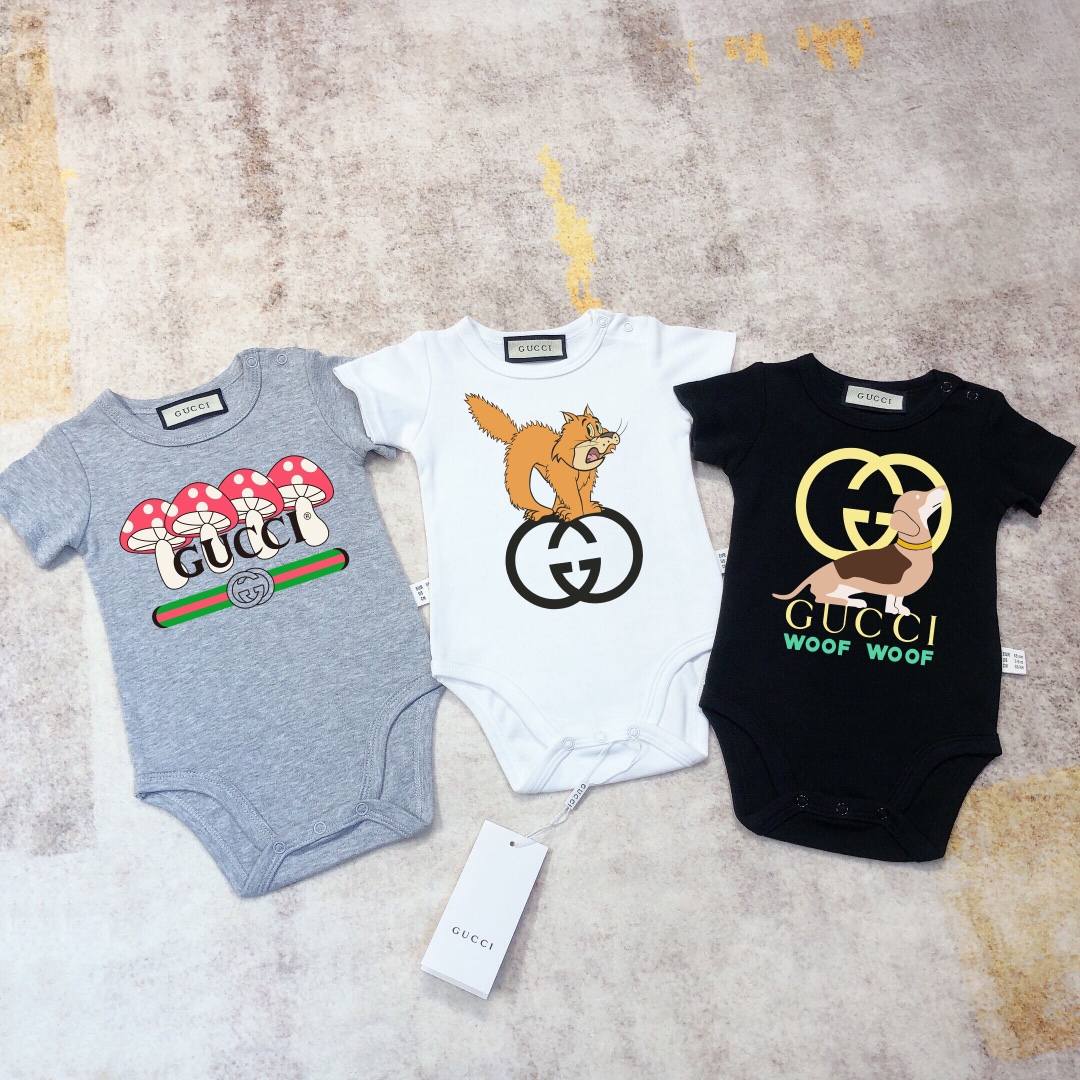 Body de manga corta: oferta especial @68 G* ¡Nuevo modelo de verano! Body triangular para bebé, body para niños y niñas…