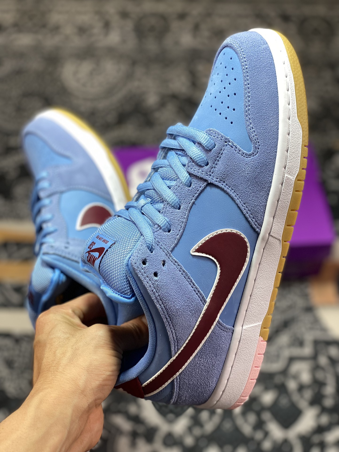 320 Nike SB Dunk Low Pro PRM”Philadelphia Phillies”扣篮板鞋“费城人蓝色泡泡糖”DQ4040-400