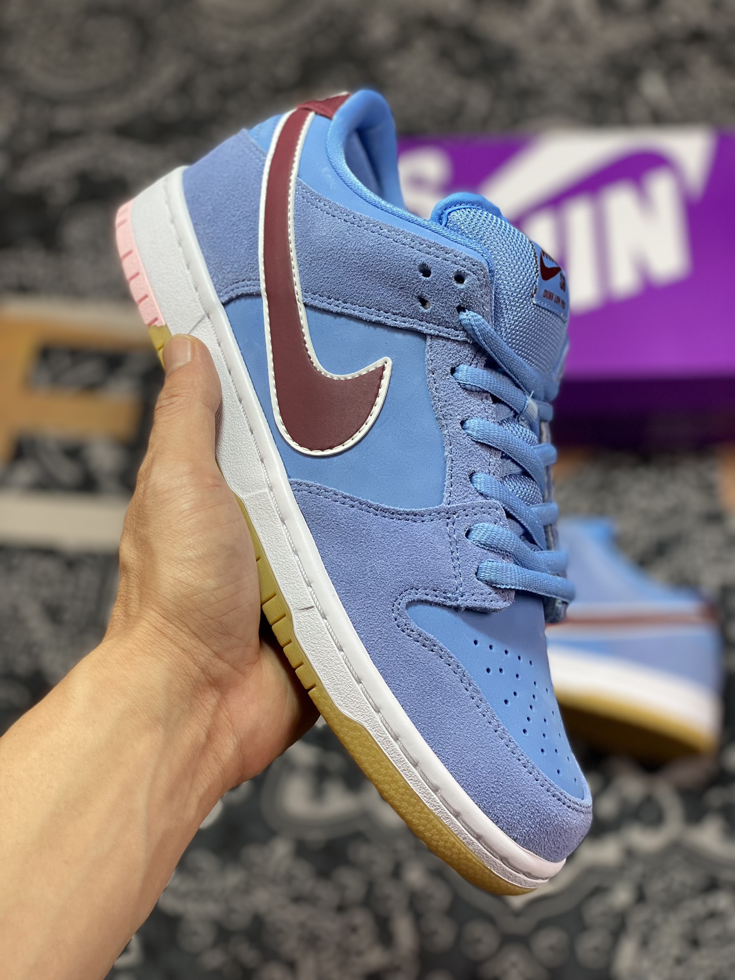 320 Nike SB Dunk Low Pro PRM”Philadelphia Phillies”扣篮板鞋“费城人蓝色泡泡糖”DQ4040-400