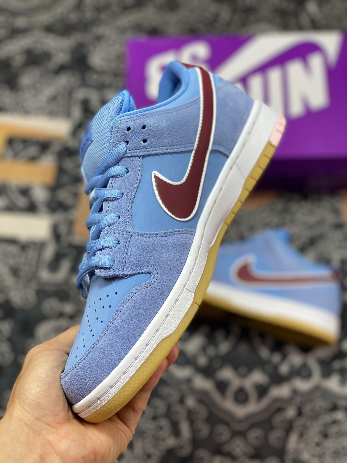 320 Nike SB Dunk Low Pro PRM”Philadelphia Phillies”扣篮板鞋“费城人蓝色泡泡糖”DQ4040-400
