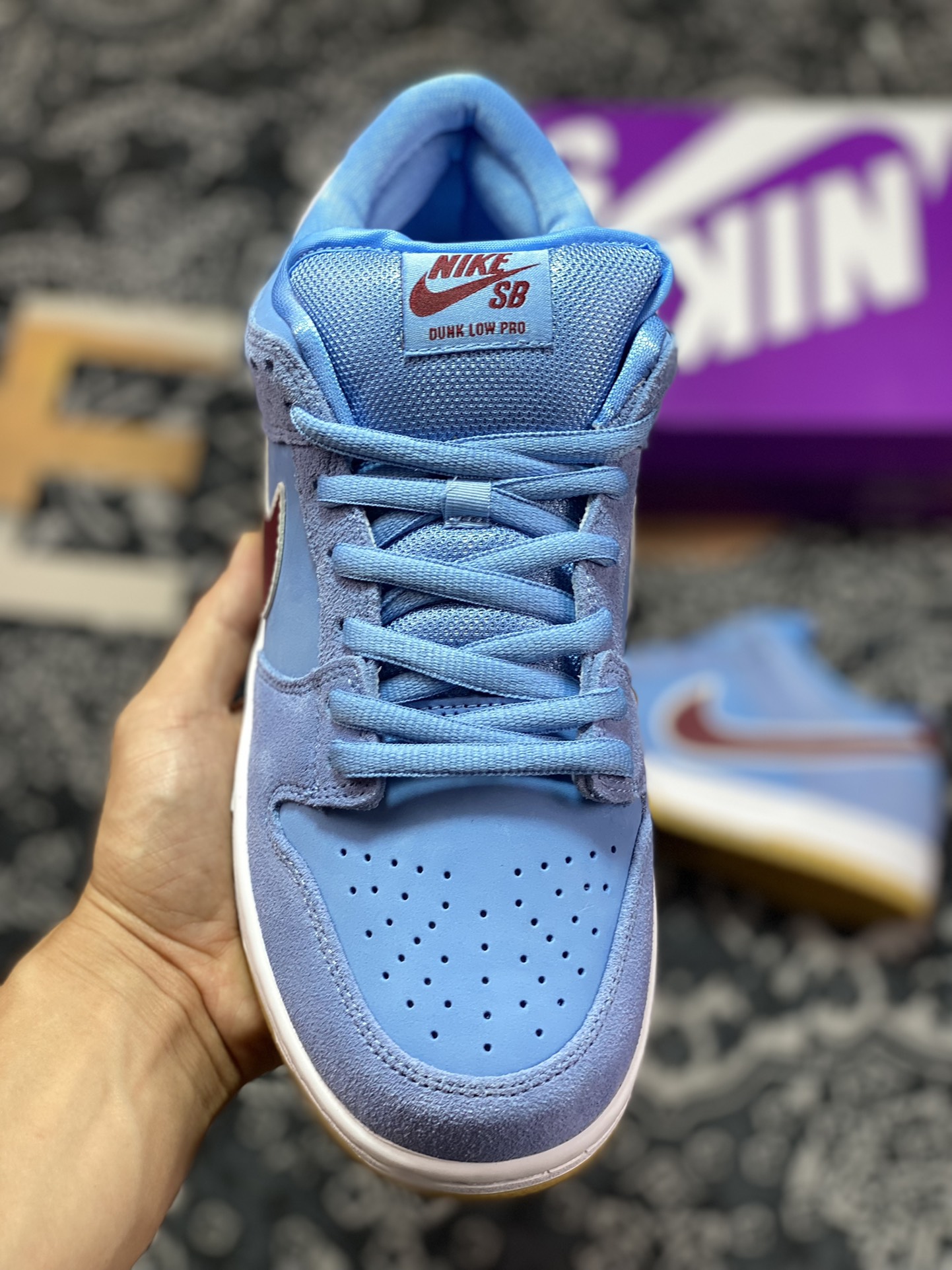 320 Nike SB Dunk Low Pro PRM”Philadelphia Phillies”扣篮板鞋“费城人蓝色泡泡糖”DQ4040-400
