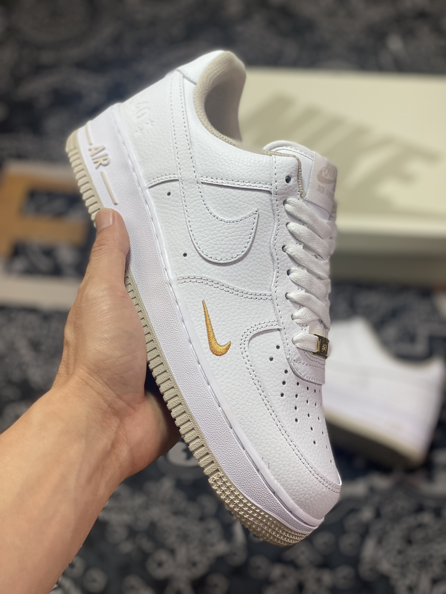 220 Nike Air Force 1’07”40th Anniversary/White/Khaki”空军一号板鞋DD1225-007