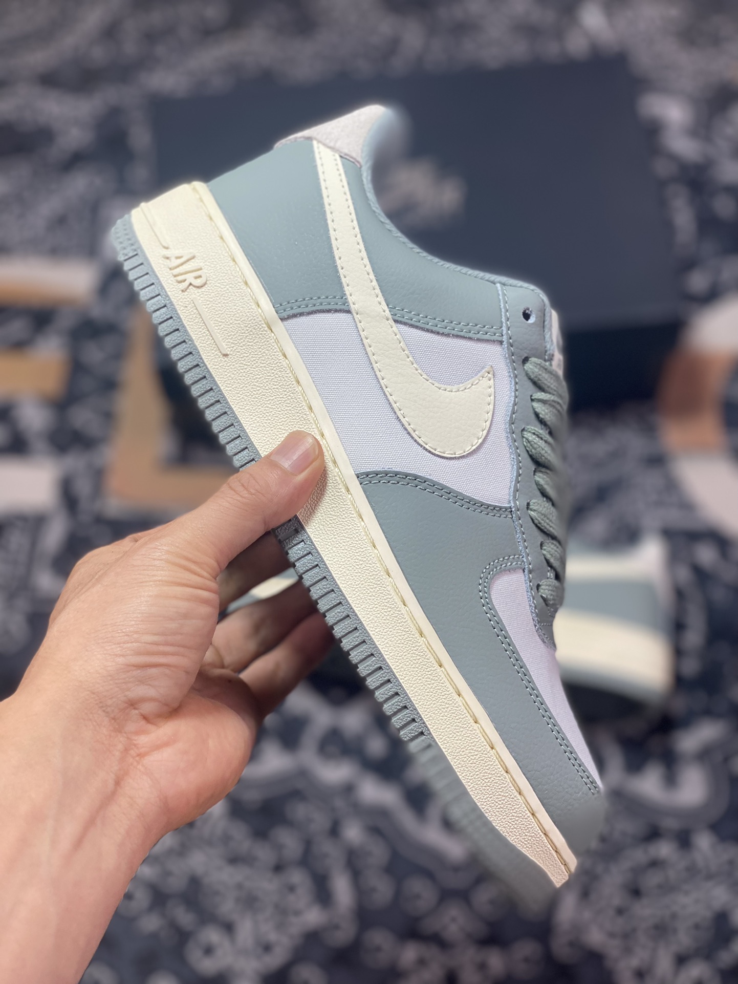 Nike Air Force 1'07 Low ”Mica Green” Air Force One classic low-cut sneakers ”Mica Green Gray Beige” DV7186-300