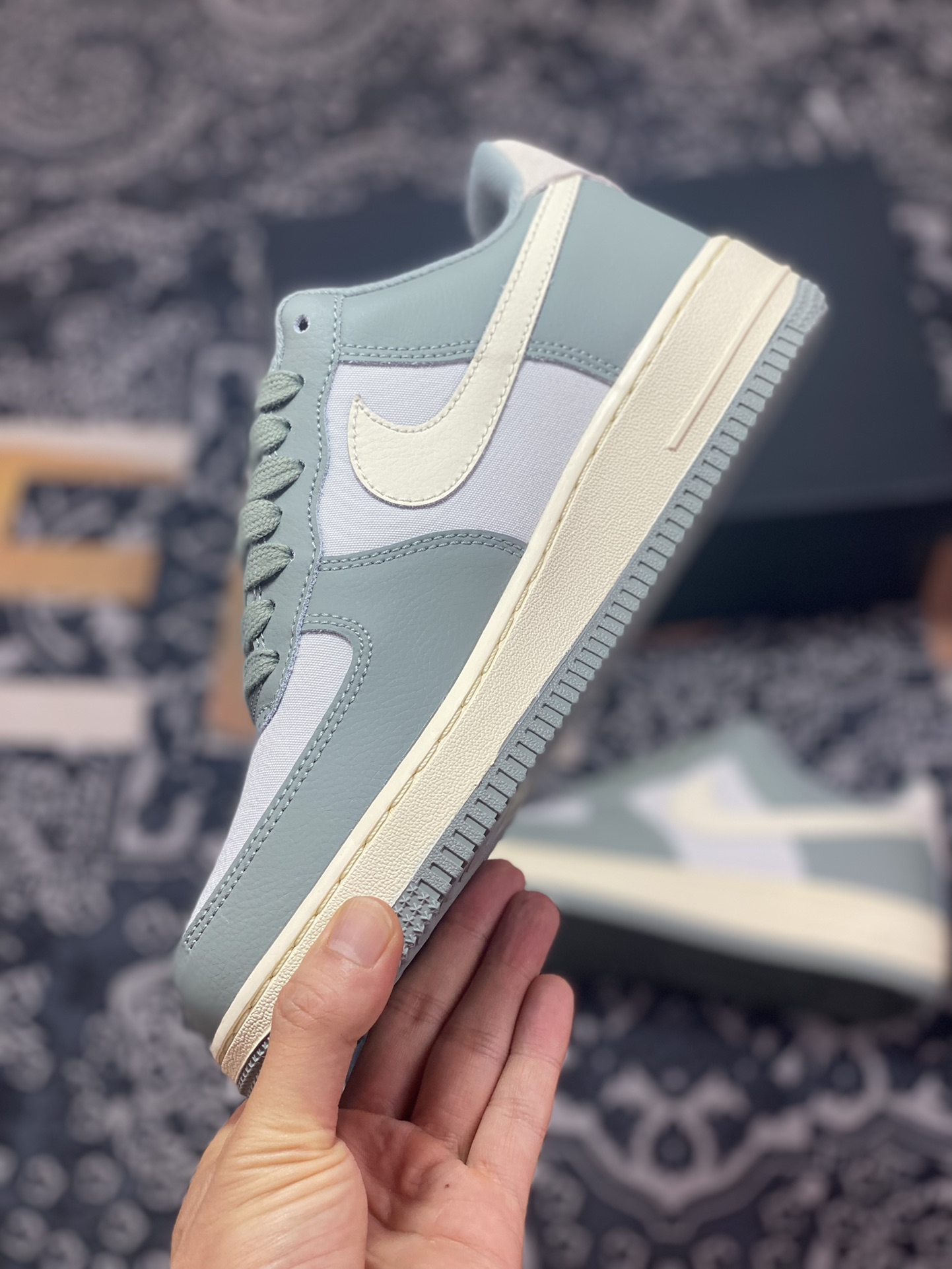 Nike Air Force 1'07 Low ”Mica Green” Air Force One classic low-cut sneakers ”Mica Green Gray Beige” DV7186-300