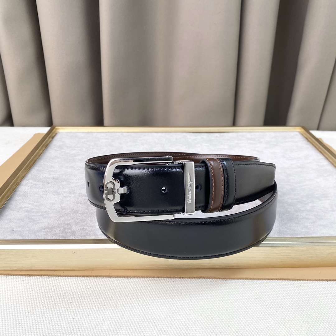 男士费拉柔软细腻百搭大方宽3.5CM