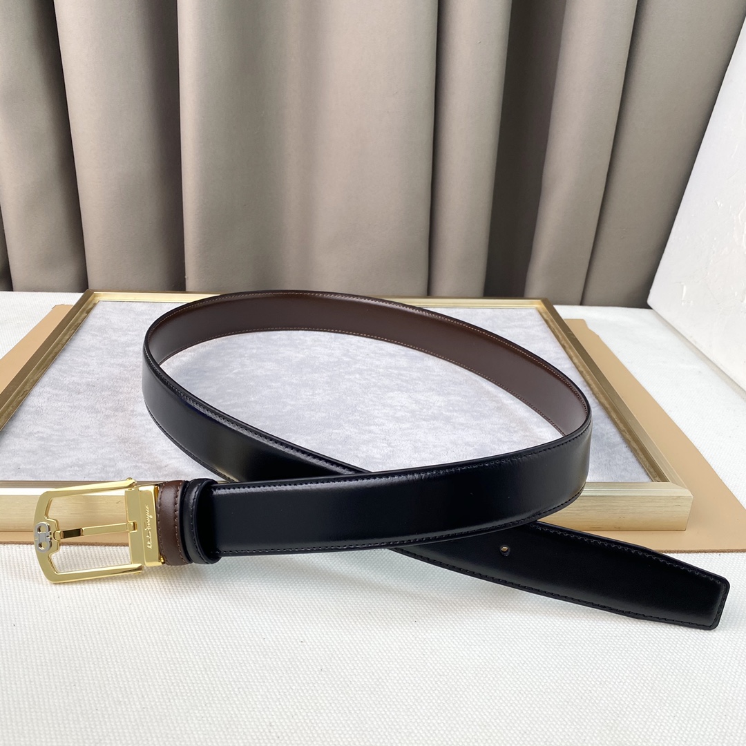 男士费拉柔软细腻百搭大方宽3.5CM