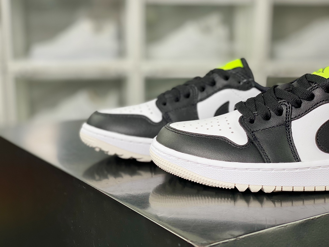 Air Jordan 1 Low Golf ”Black/White/Volt” AJ1 Jordan generation sneakers ”White Black Fluorescent Green” DD9315-104