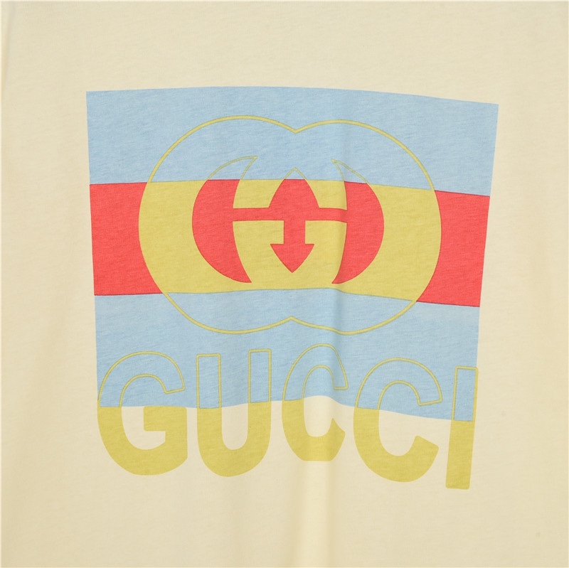 160 Gucci/古驰 23ss 方块双G印花短袖T恤