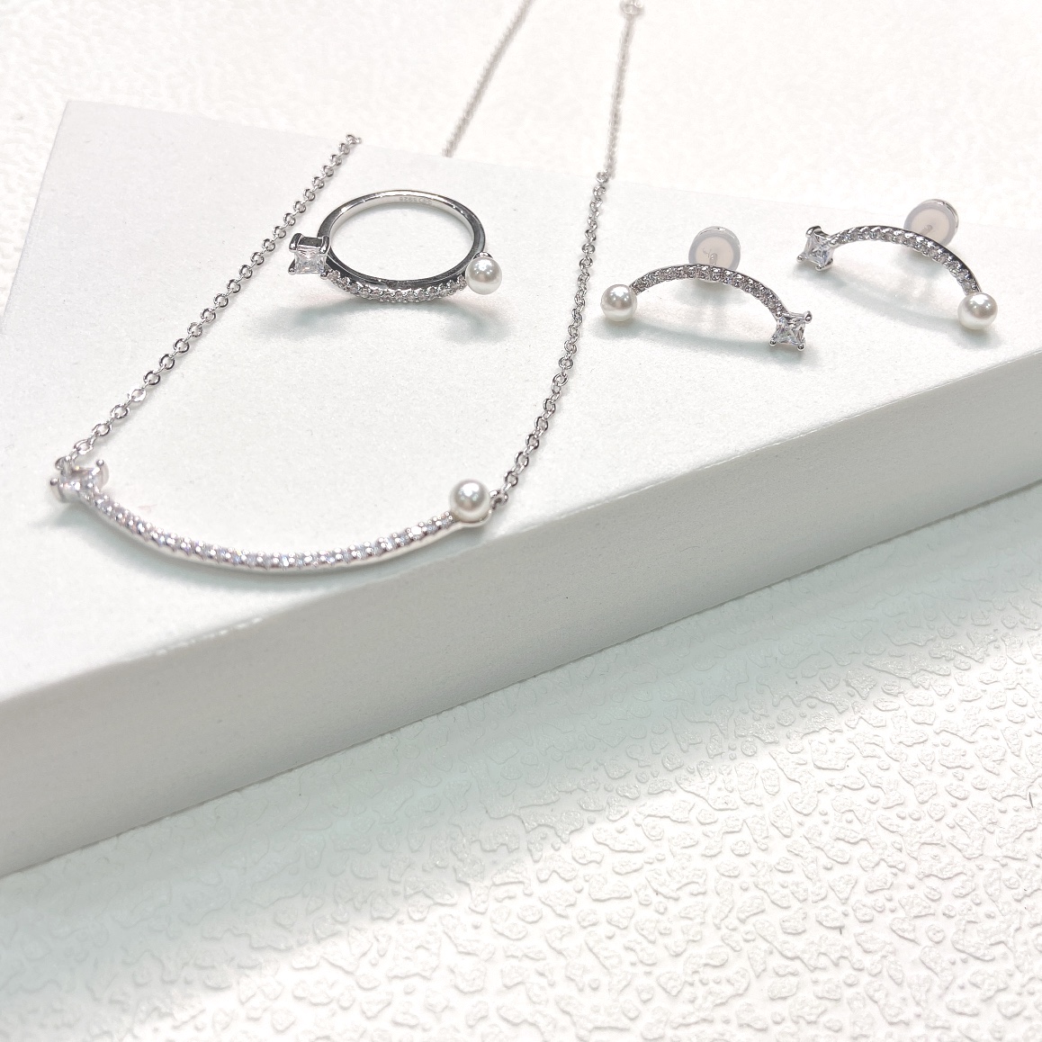 Ring Hefang smiles to balance pearl rings - 图片 8