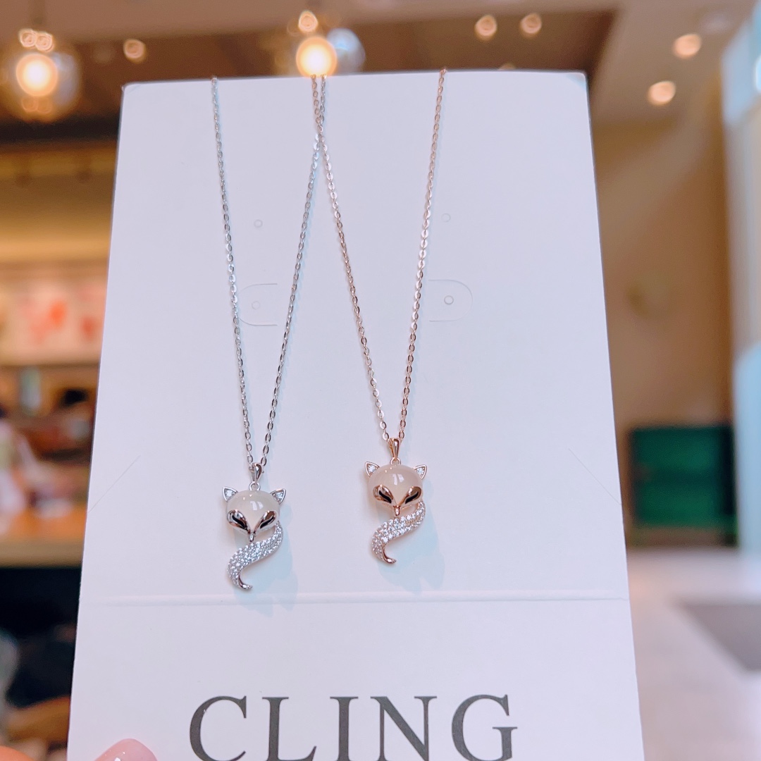 ロマンチック純銀ネックレスシルバー パーティー