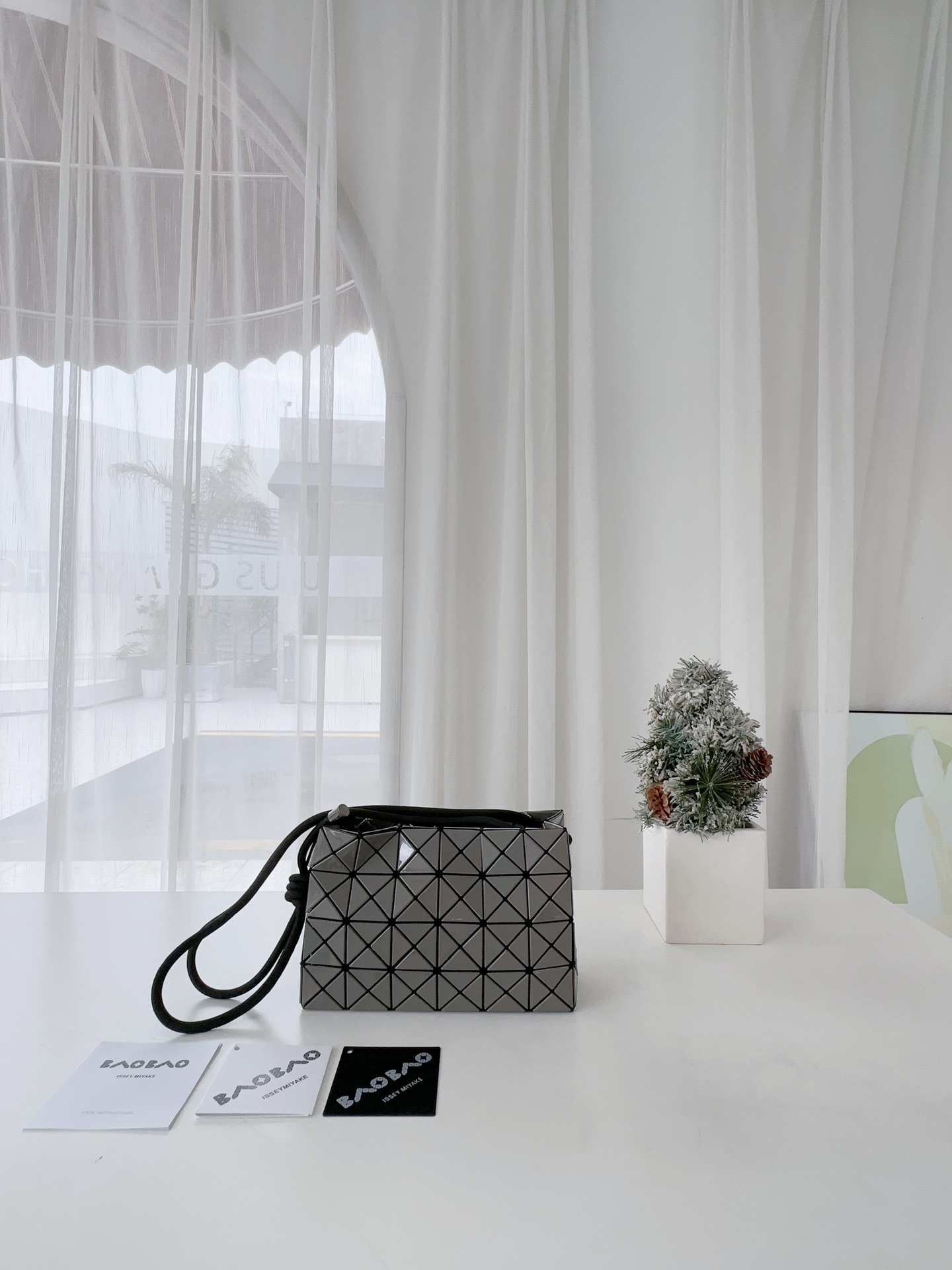 Issey Miyake Loop Bao Bao Bag - Adjustable Crossbody or Shoulder Bag, Carbon Gray 3 i1686557318 2071 1