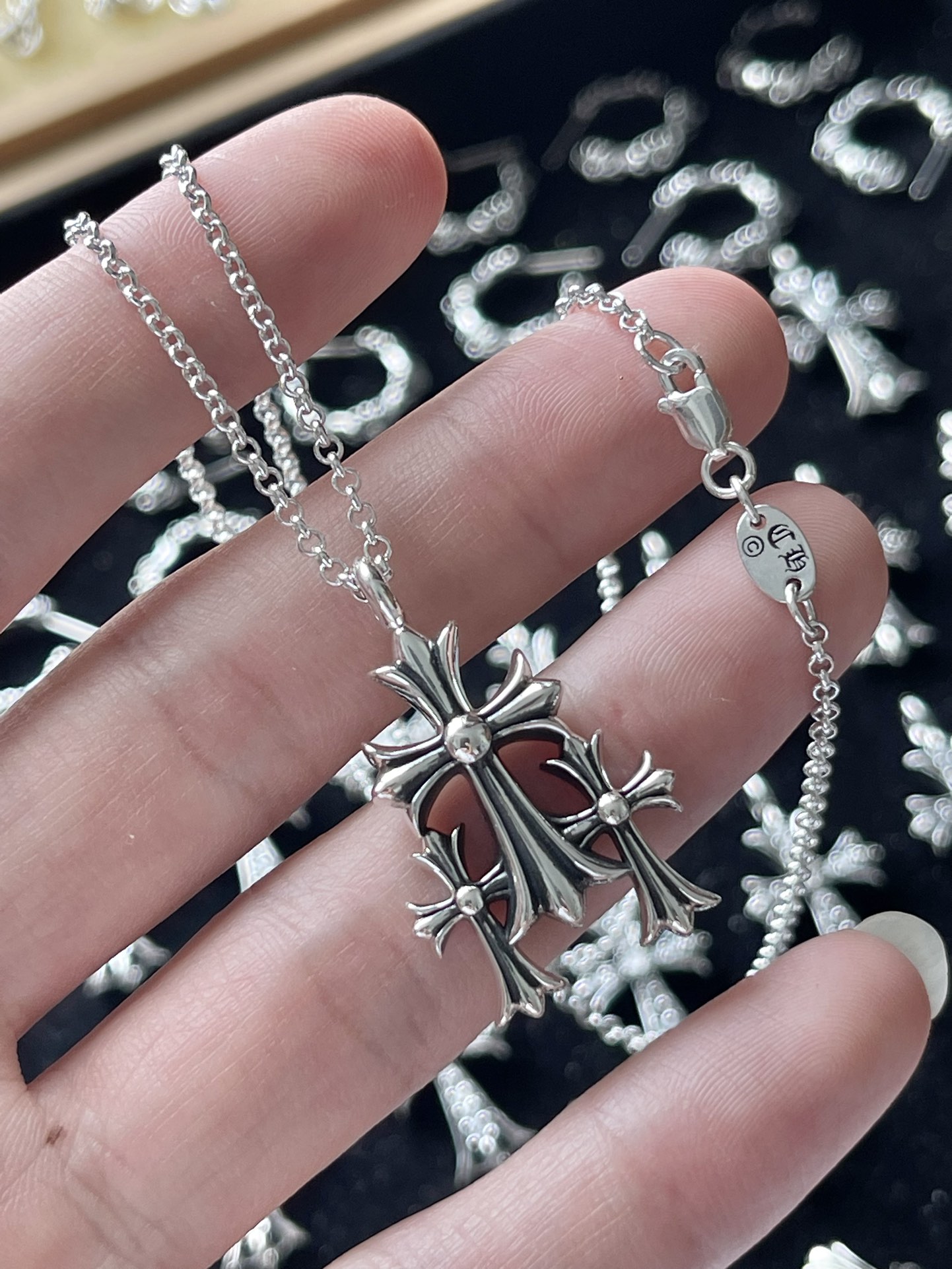 Chrome Hearts 克罗心 小号组合三个十字架项链
