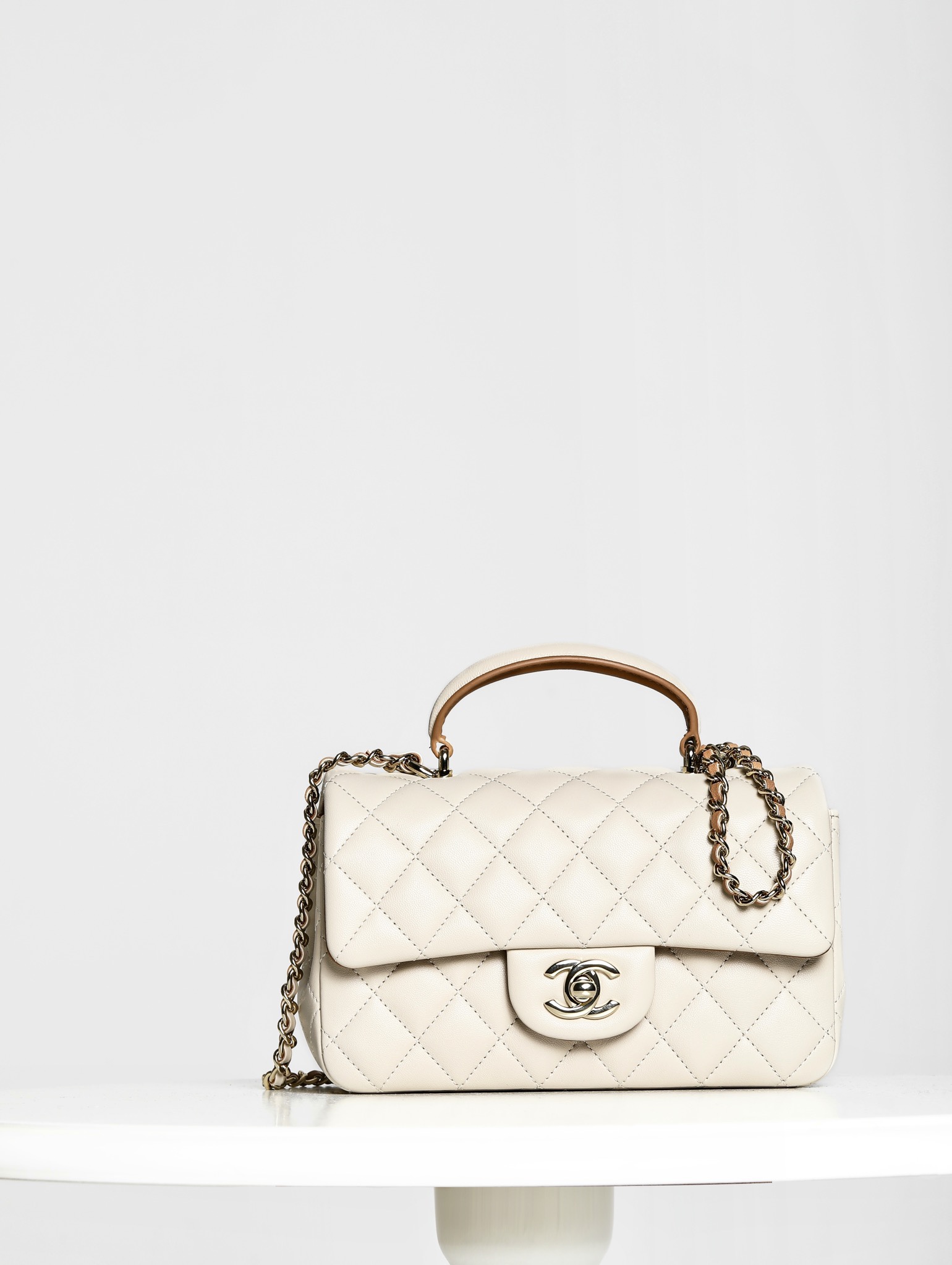 P1380 Fotos reales de detalles!! 🌈Chanel 23s de ultramar bolso Cf de muñeca en dos tonos, réplica al 99.99%🌈 Piel: de…