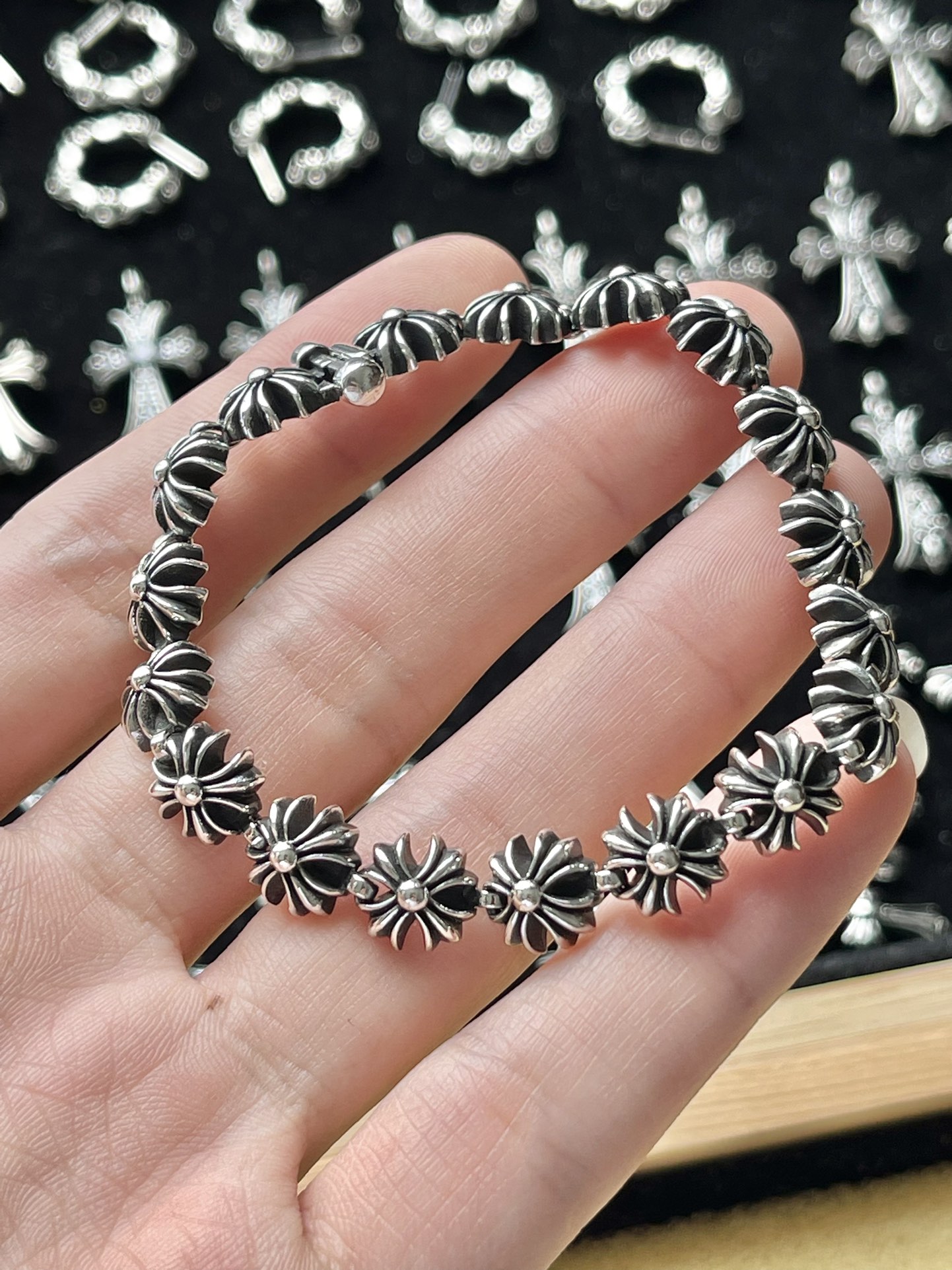 Chrome Hearts 克罗心 十字花手链