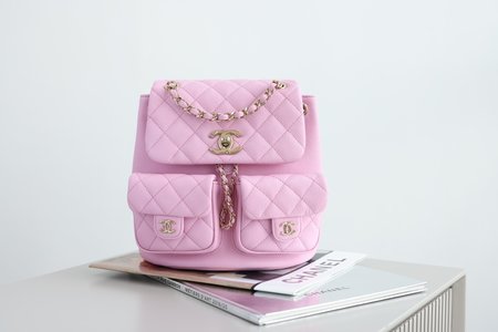 Chanel Bags Backpack Pink Gold Hardware Cowhide
