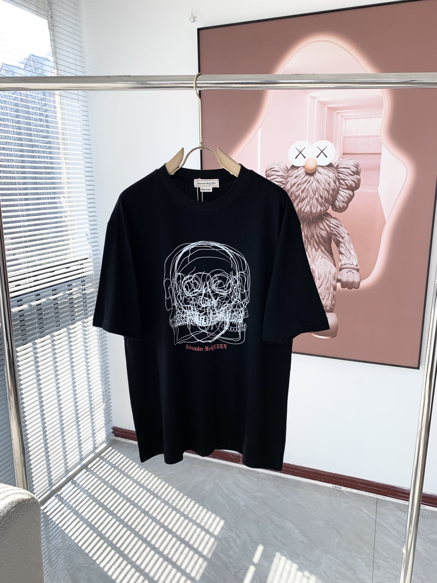 Alexander McQueen Clothing T-Shirt Unisex Cotton Spring/Summer Collection Short Sleeve