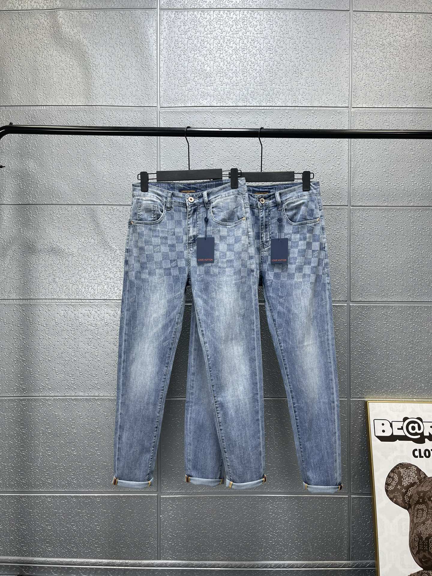 Louis Vuitton Clothing Jeans 1:1 Replica
 Black Denim Summer Collection