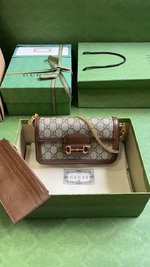 Wholesale
 Gucci Horsebit Bags Handbags Brown 1955 Mini