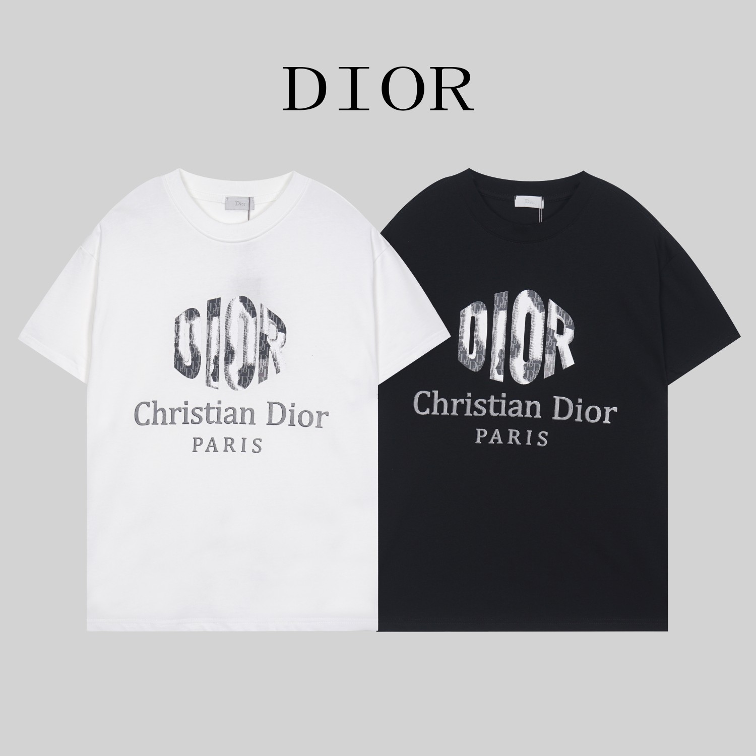 G1037 Nueva camiseta de verano de hilo doble de alta calidad # DIOR * Dijia 2023, confeccionada con tela de a…