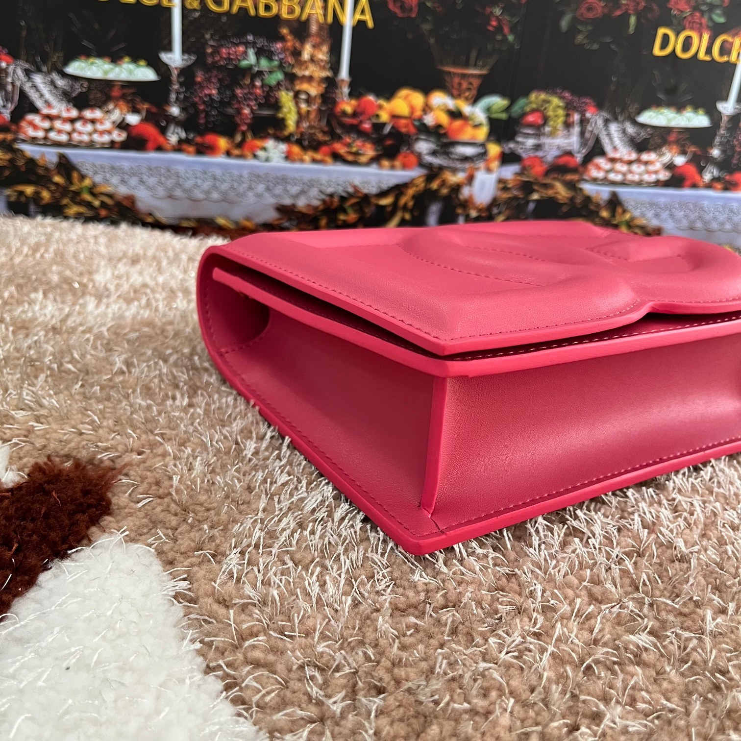 Dolce&Gabbana杜嘉班纳款号5515顶级原单细腻手工制造采用进口牛皮包身顶部纯手工油边点缀立身