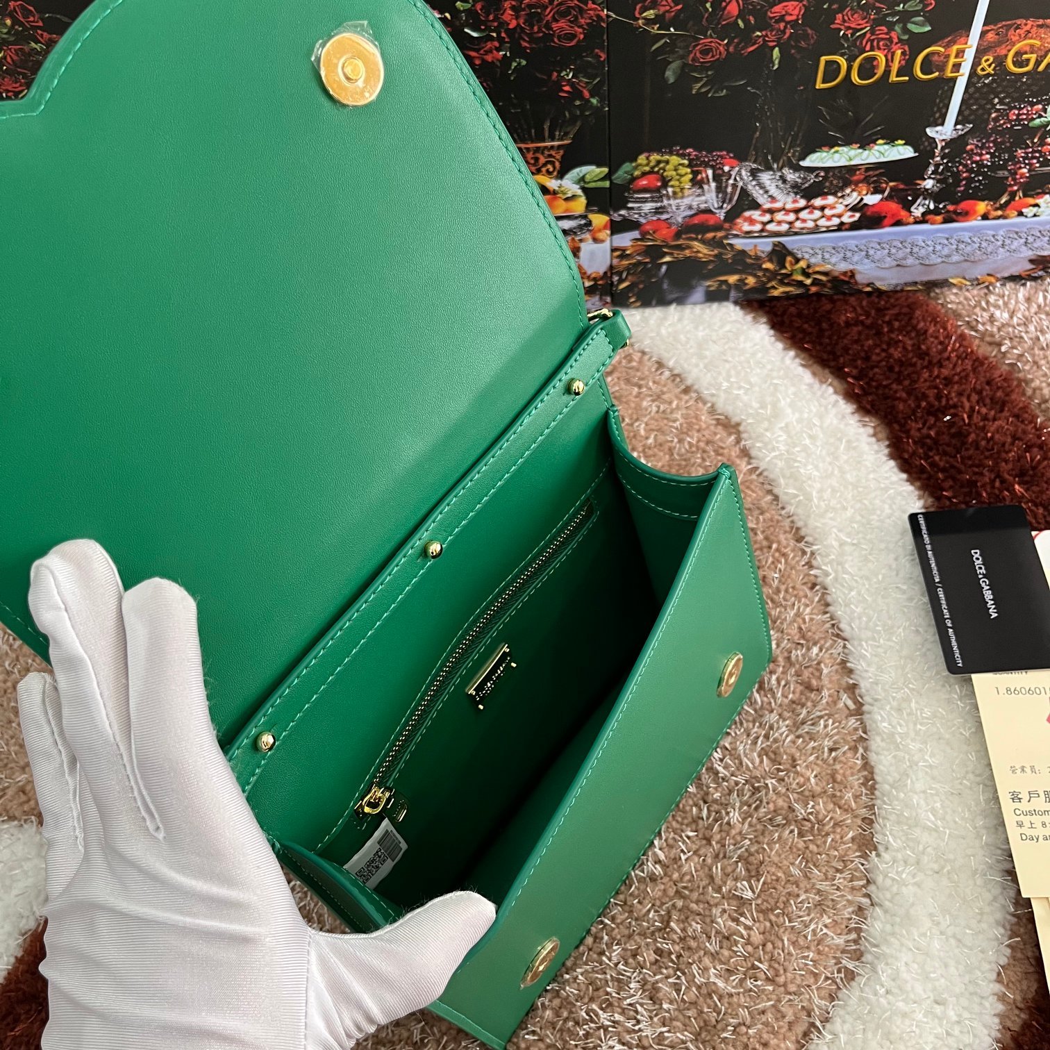 Dolce&Gabbana杜嘉班纳款号5515顶级原单细腻手工制造采用进口牛皮包身顶部纯手工油边点缀立身