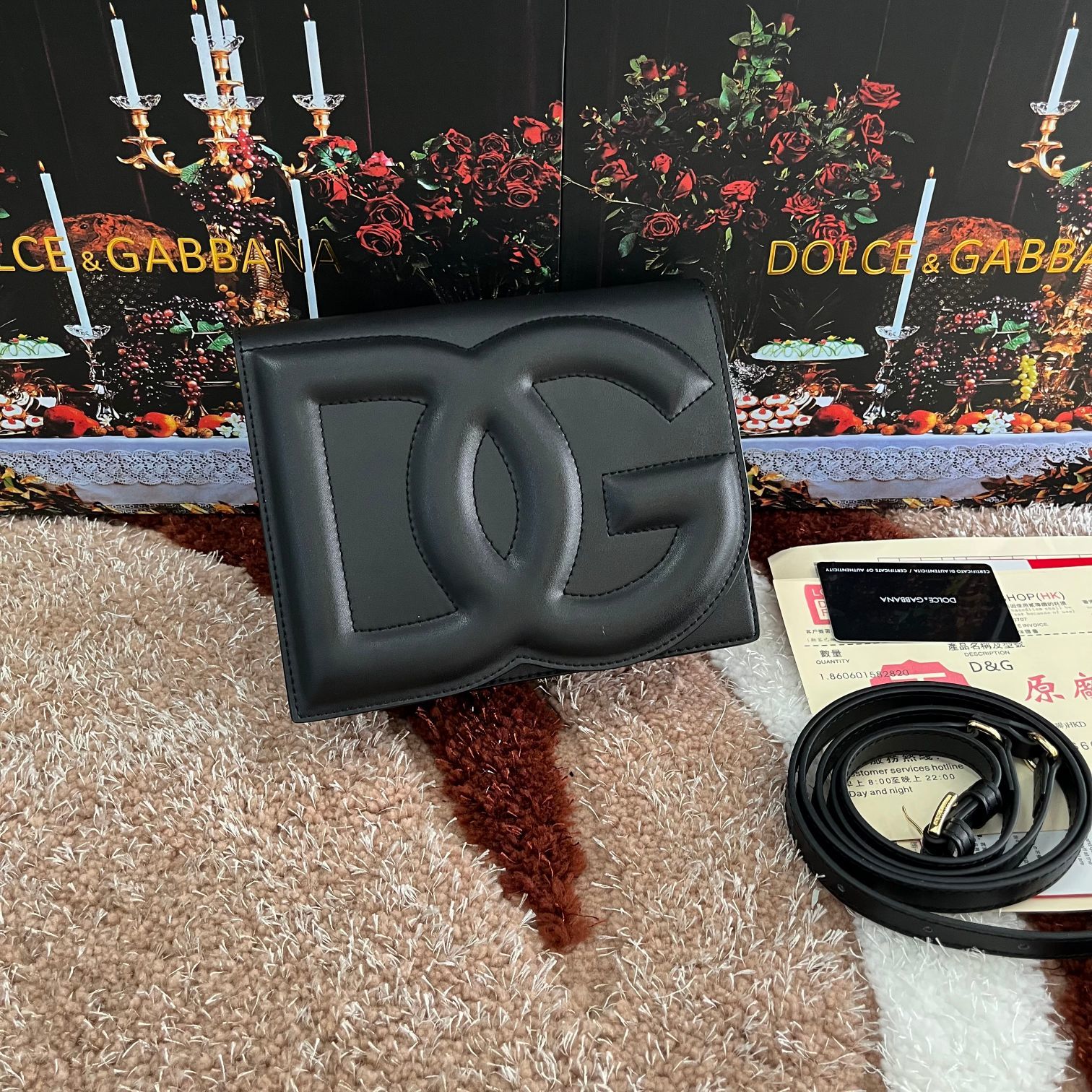 Dolce&Gabbana杜嘉班纳款号5515顶级原单细腻手工制造采用进口牛皮包身顶部纯手工油边点缀立身
