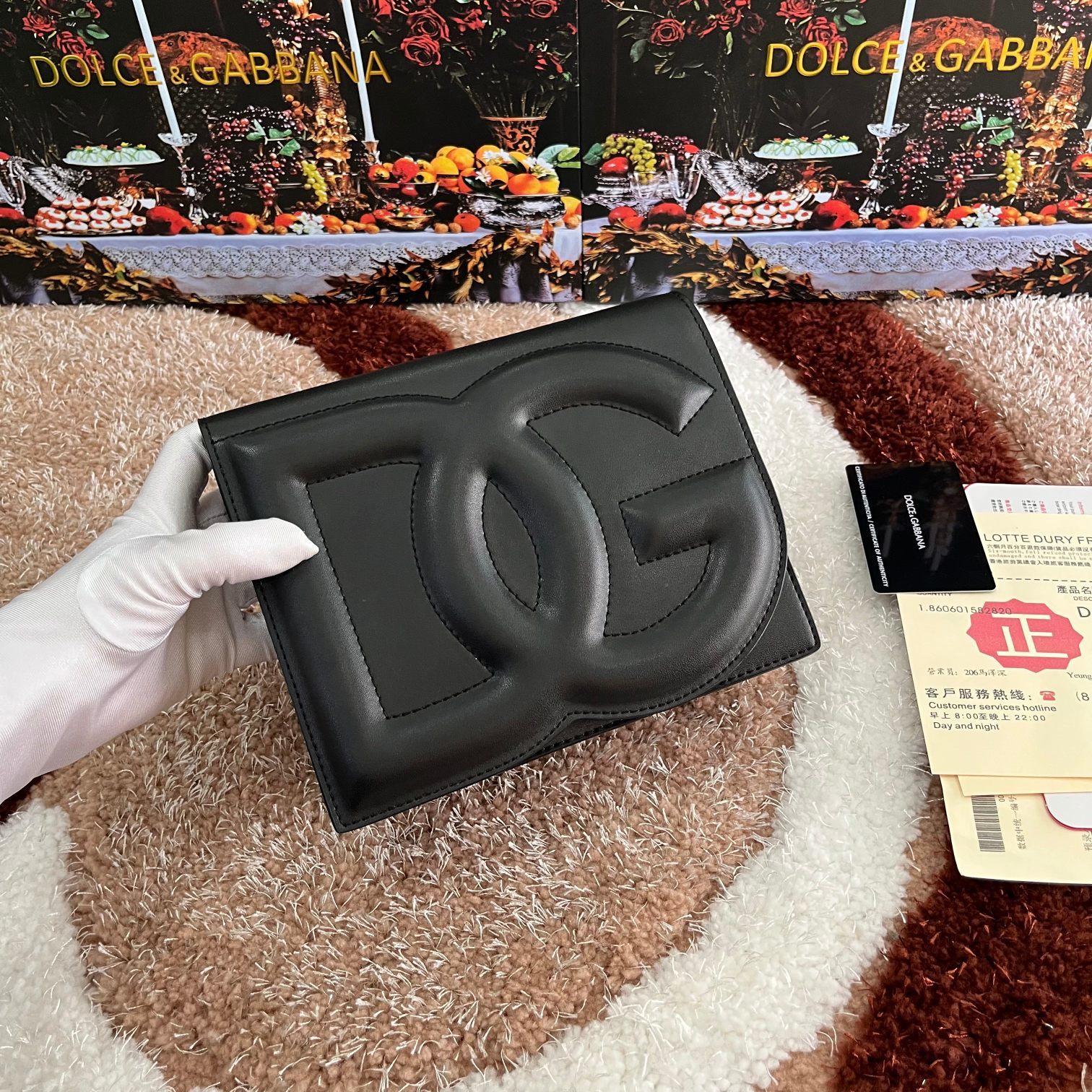 Dolce&Gabbana杜嘉班纳款号5515顶级原单细腻手工制造采用进口牛皮包身顶部纯手工油边点缀立身