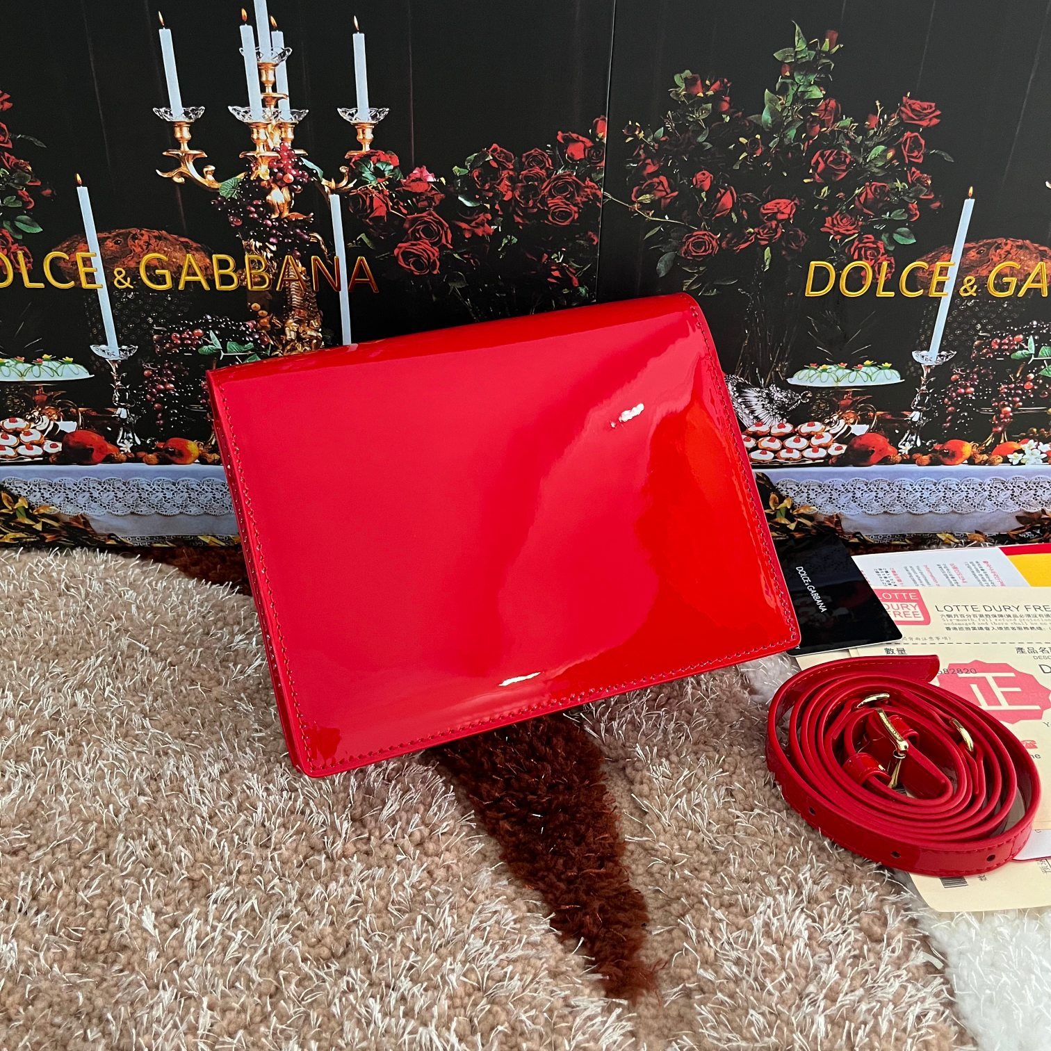 Dolce&Gabbana杜嘉班纳款号5515漆皮顶级原单细腻手工制造采用进口牛皮包身顶部纯手工油边点缀