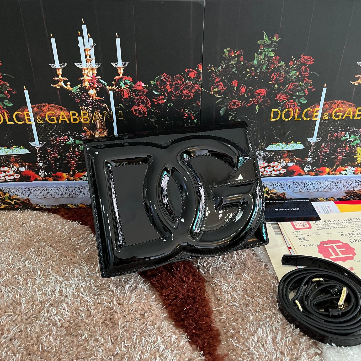 Dolce&Gabbana杜嘉班纳款号5515漆皮顶级原单细腻手工制造采用进口牛皮包身顶部纯手工油边点缀