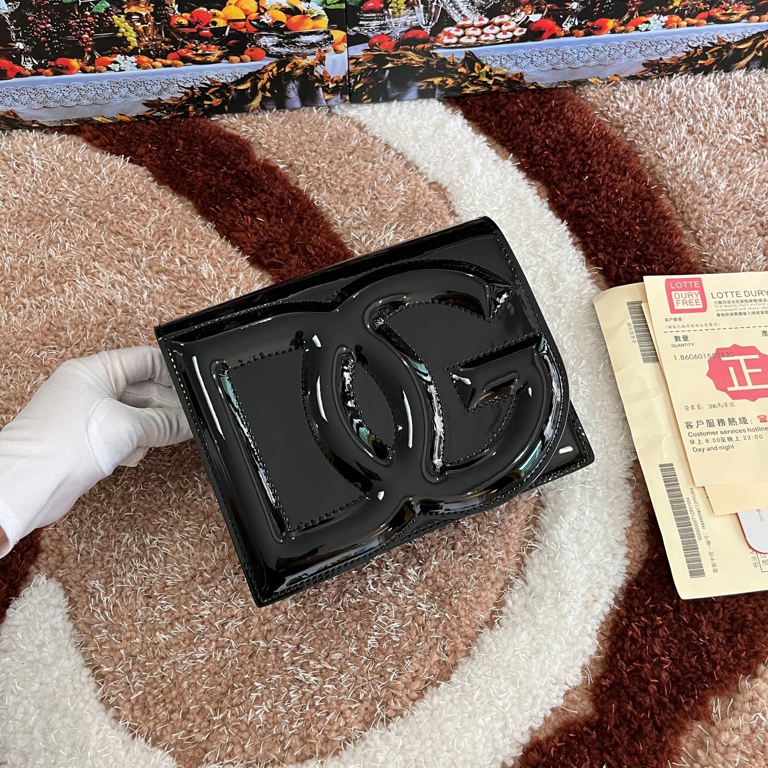 Dolce&Gabbana杜嘉班纳款号5515漆皮顶级原单细腻手工制造采用进口牛皮包身顶部纯手工油边点缀