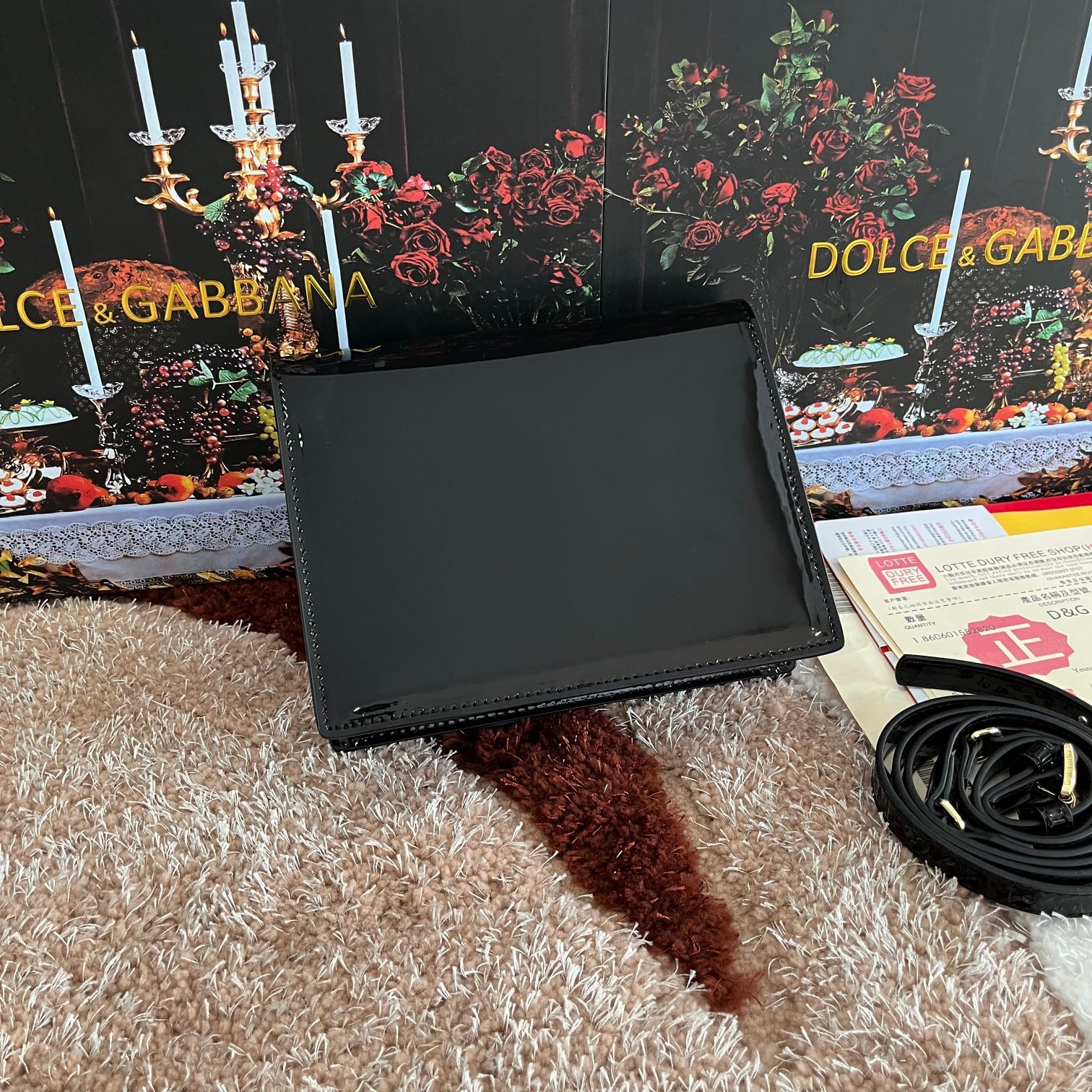 Dolce&Gabbana杜嘉班纳款号5515漆皮顶级原单细腻手工制造采用进口牛皮包身顶部纯手工油边点缀