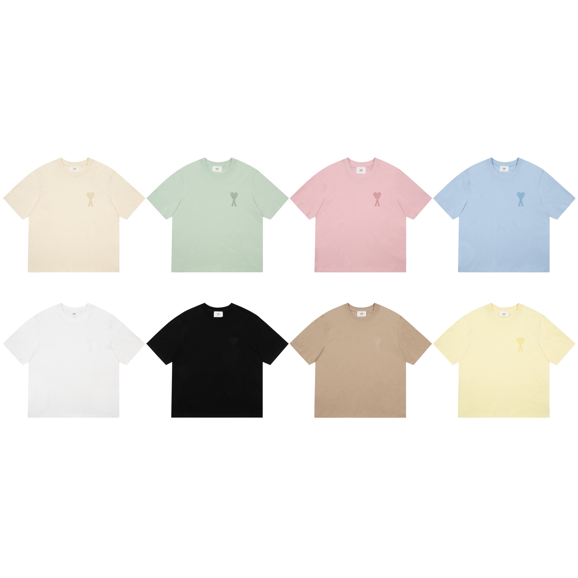High-End Female Suit with Classic Macalon-Smart T-Shirts in Picturing Macaroni